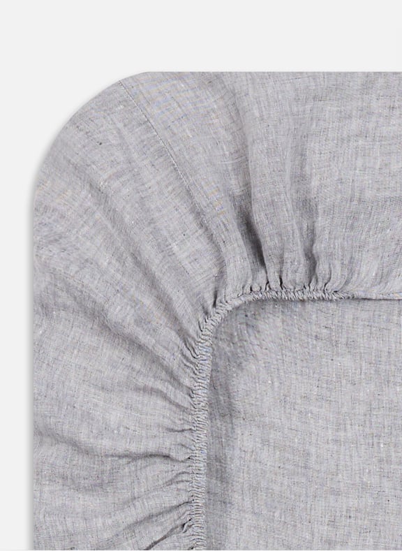 Draps housse en lin Gris by AU PRINTEMPS PARIS AU PRINTEMPS PARIS Draps housse en lin Gris