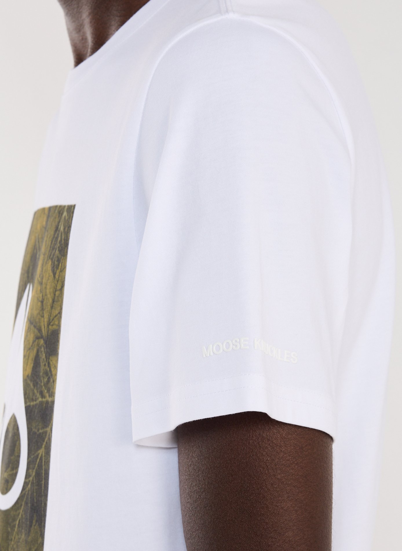 Biker-style cotton t-shirt MOOSE KNUCKLES White