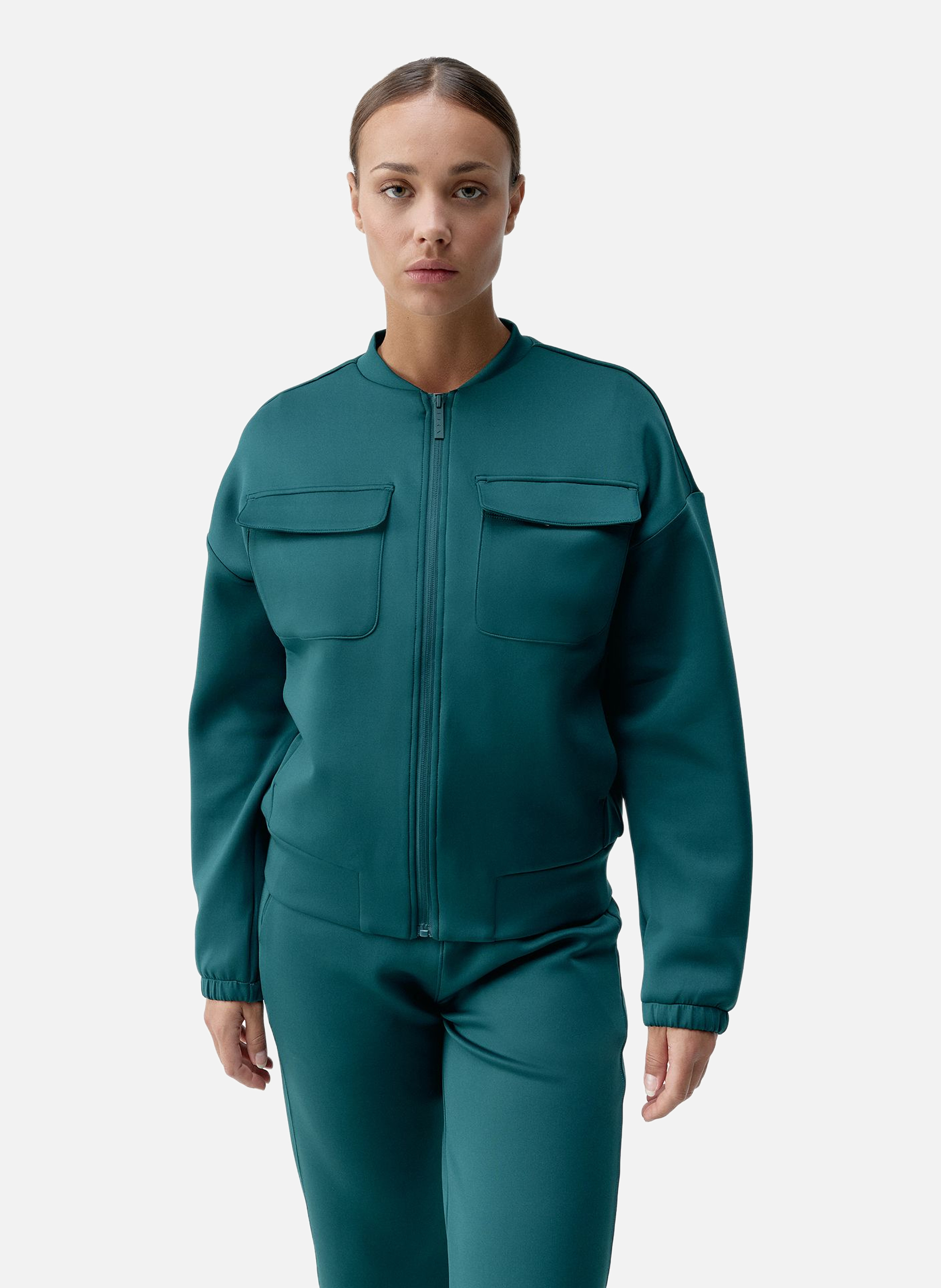 Veste de sport zippée performance athleisure graft BORN LIVING YOGA Vert