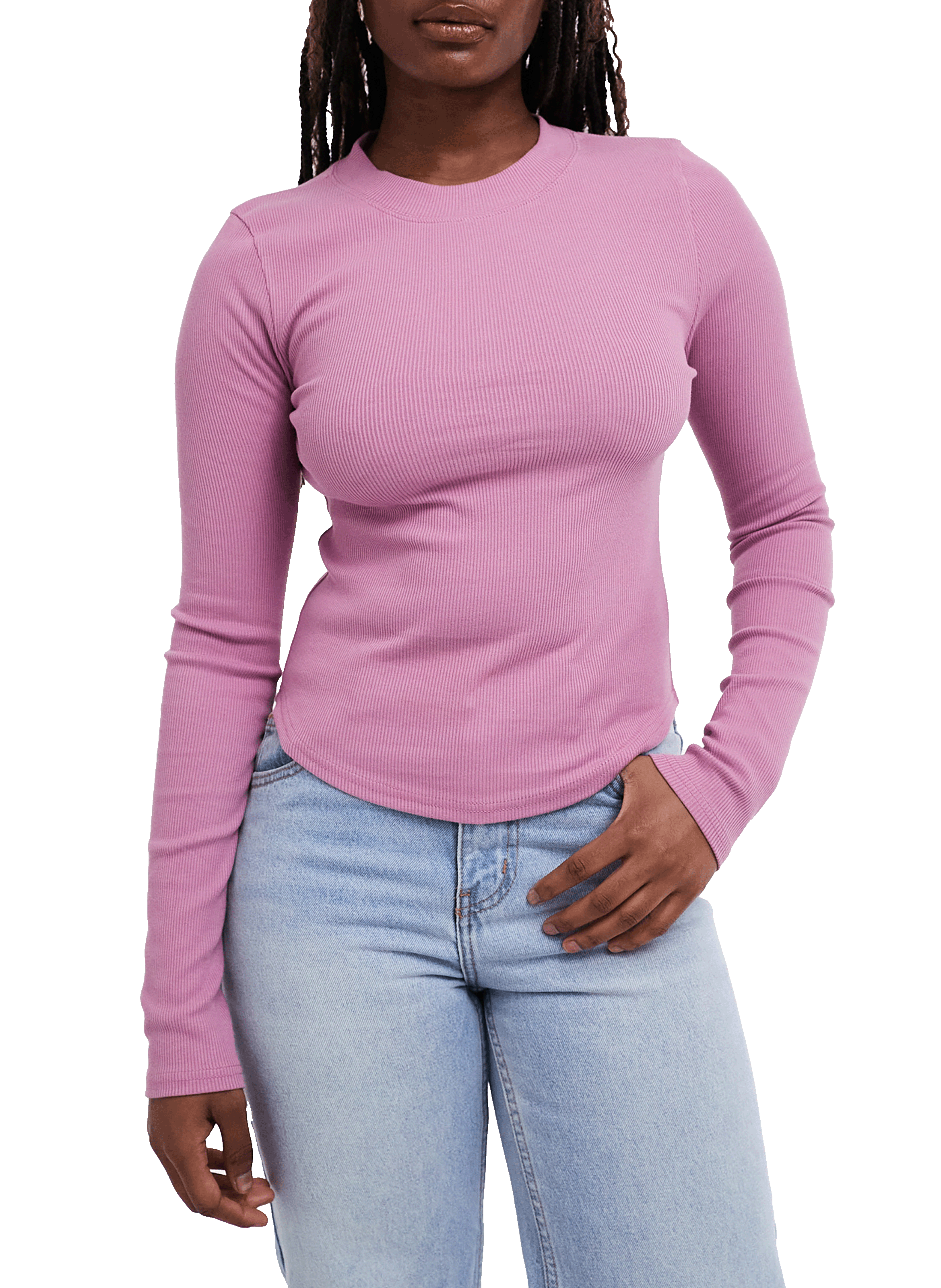 Top in cotton TOPSHOP Pink
