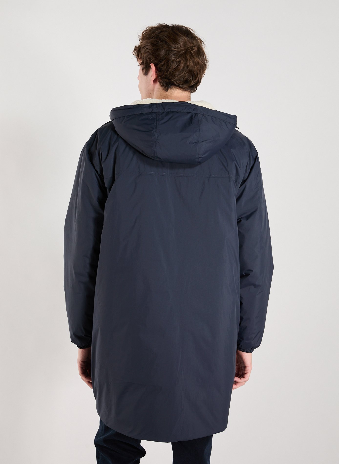 Mid-length hooded jacket K-WAY Blue