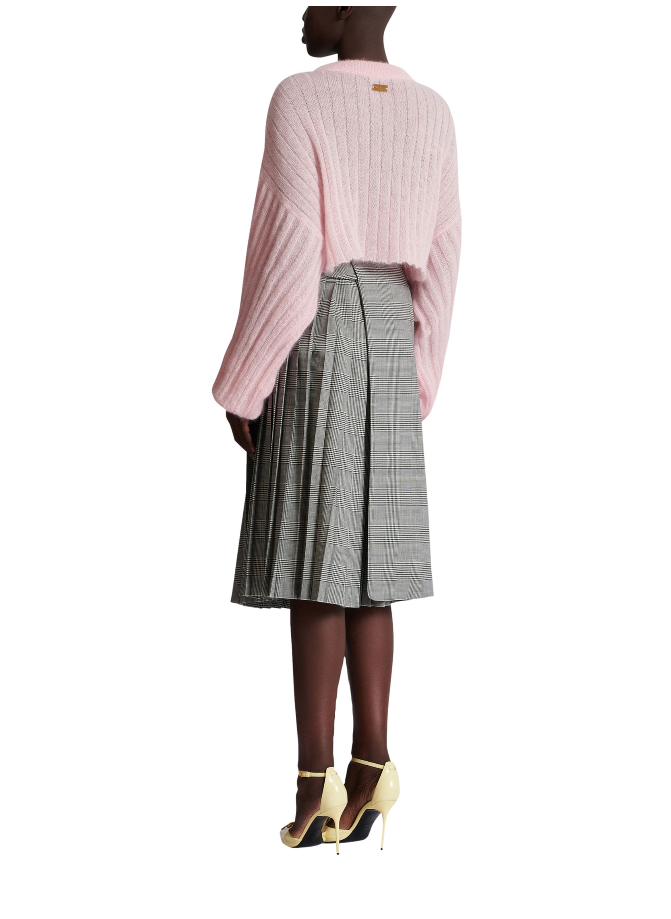Pull court en mohair BALMAIN Rose