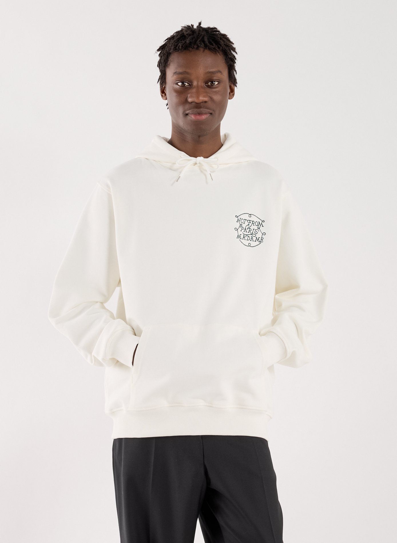 Hoodie Le SLogan Tresse DROLE DE MONSIEUR Beige