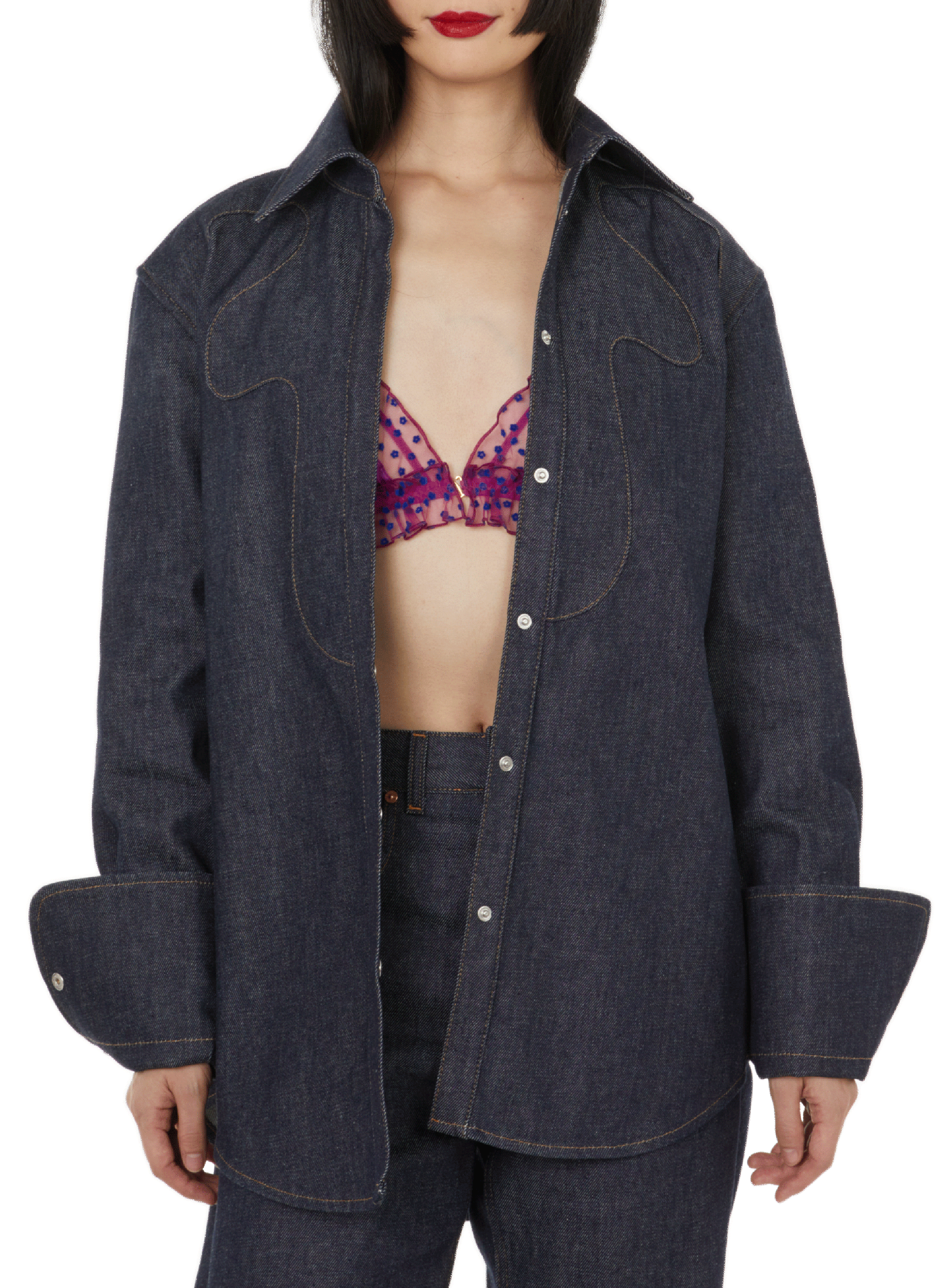 BITE STUDIOS Chemise denim en coton organique  Bleu