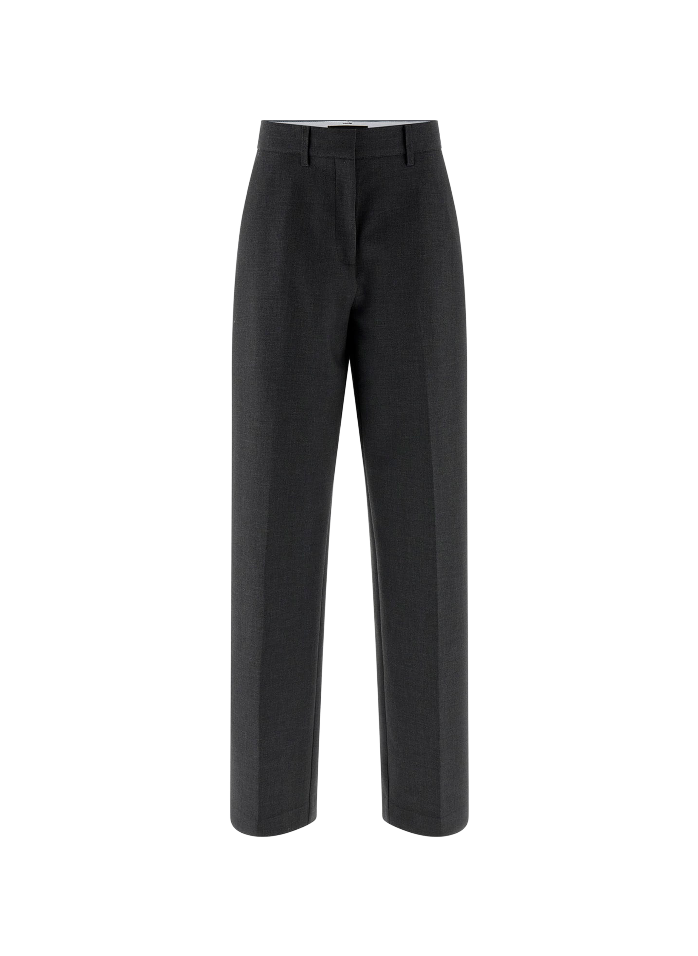 Straight Leg Pants in Solid Color GUESS Grey
