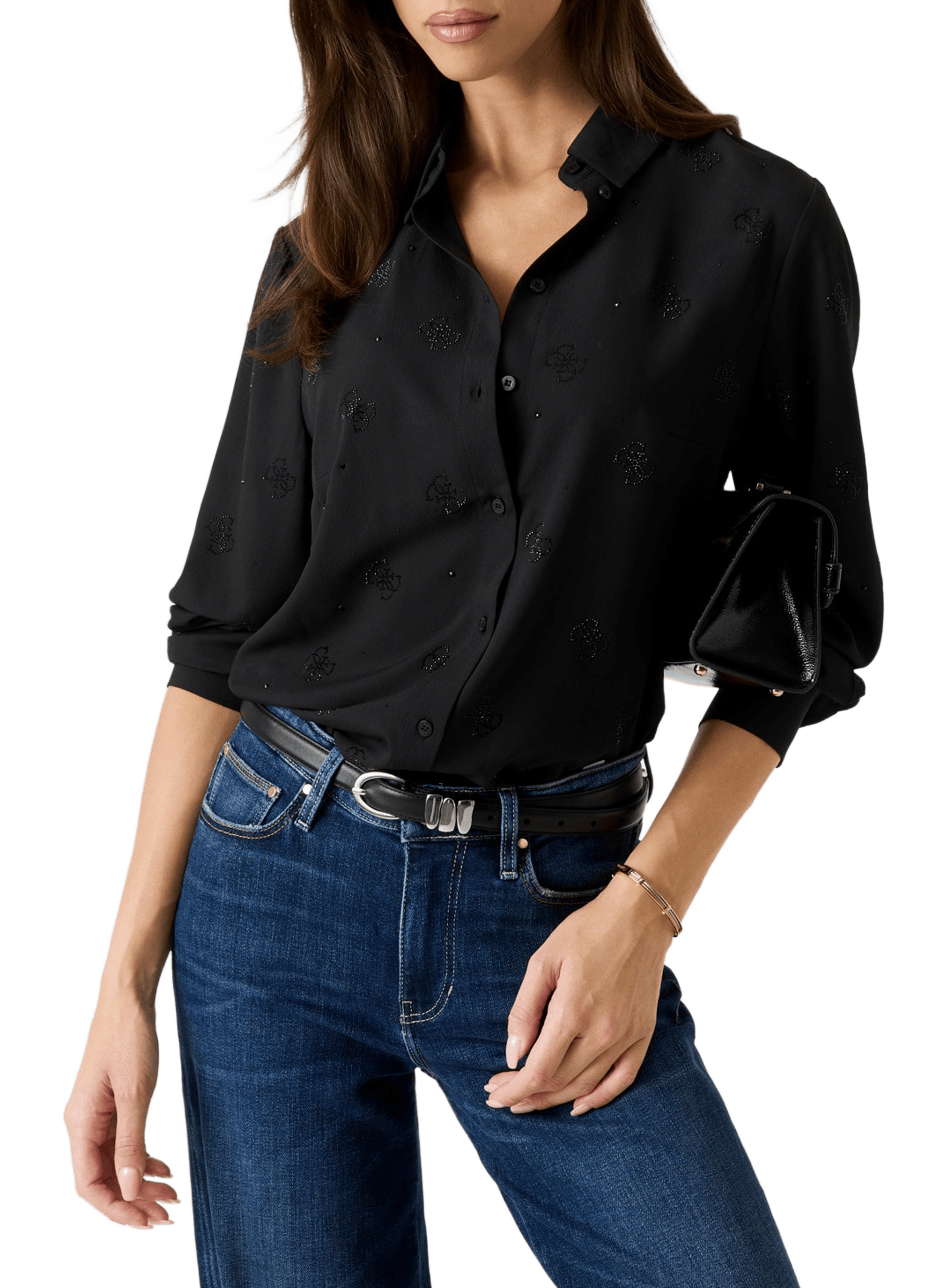 Logo shirt GUESS Black