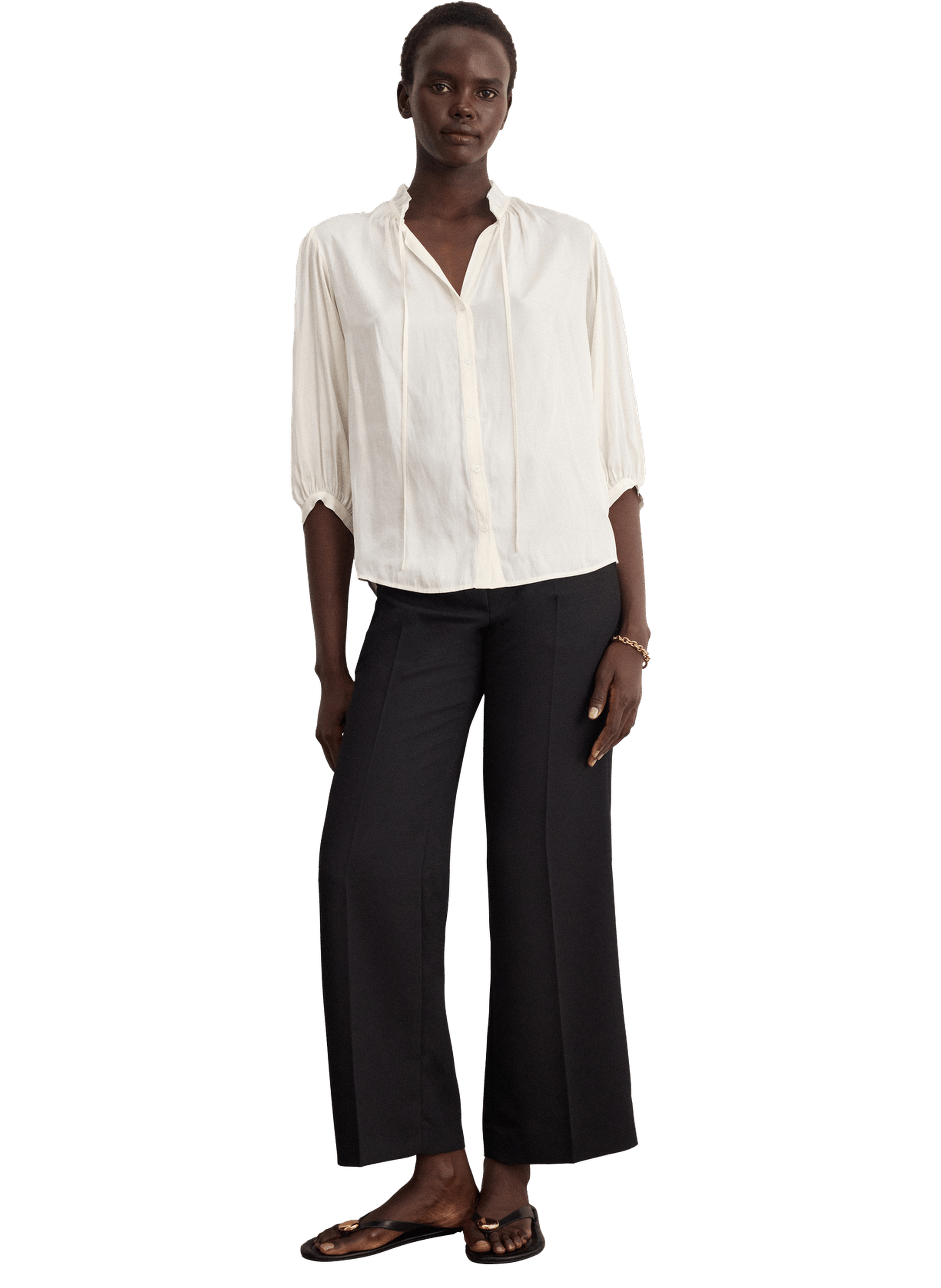 Chemise satinée - carole PABLO Beige