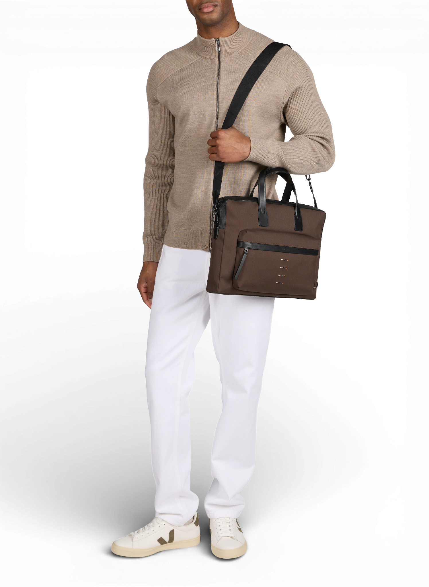 Logo document holder PAUL SMITH Brown