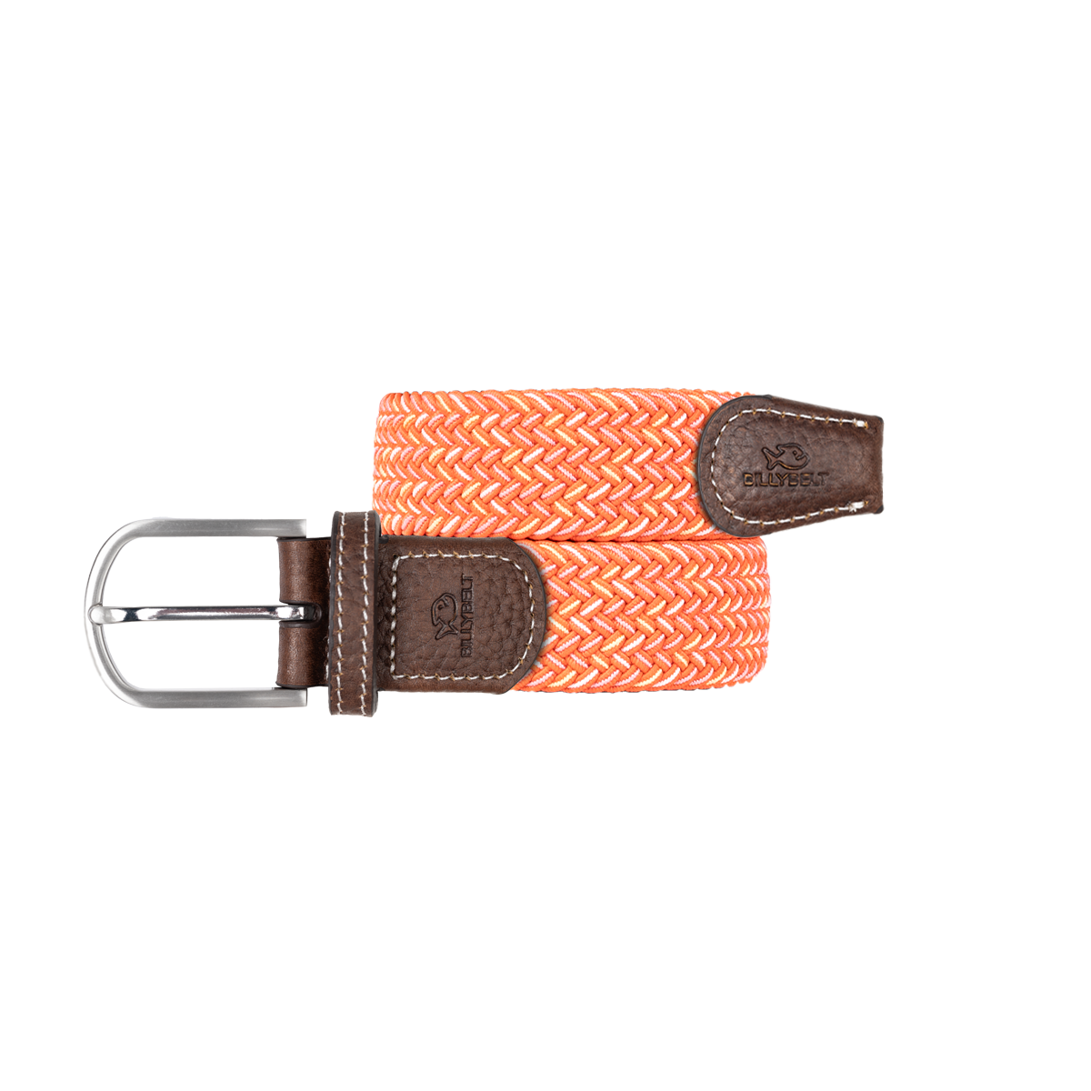 Ceinture tressée élastique multicolore BILLYBELT Orange