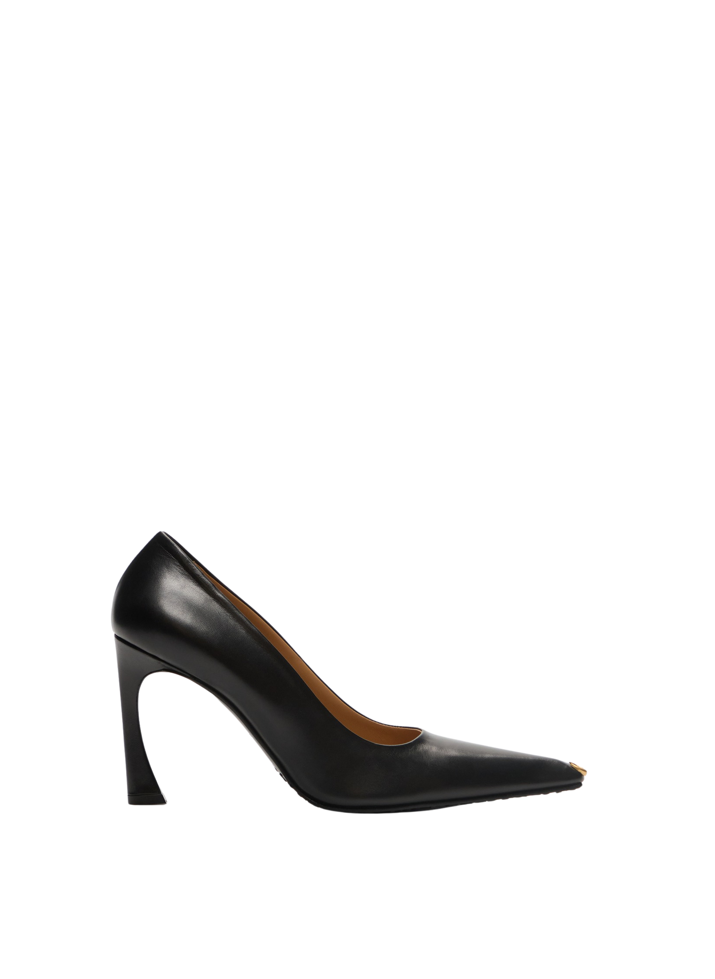 Escarpin ms kiss en cuir lisse MARINE SERRE Noir