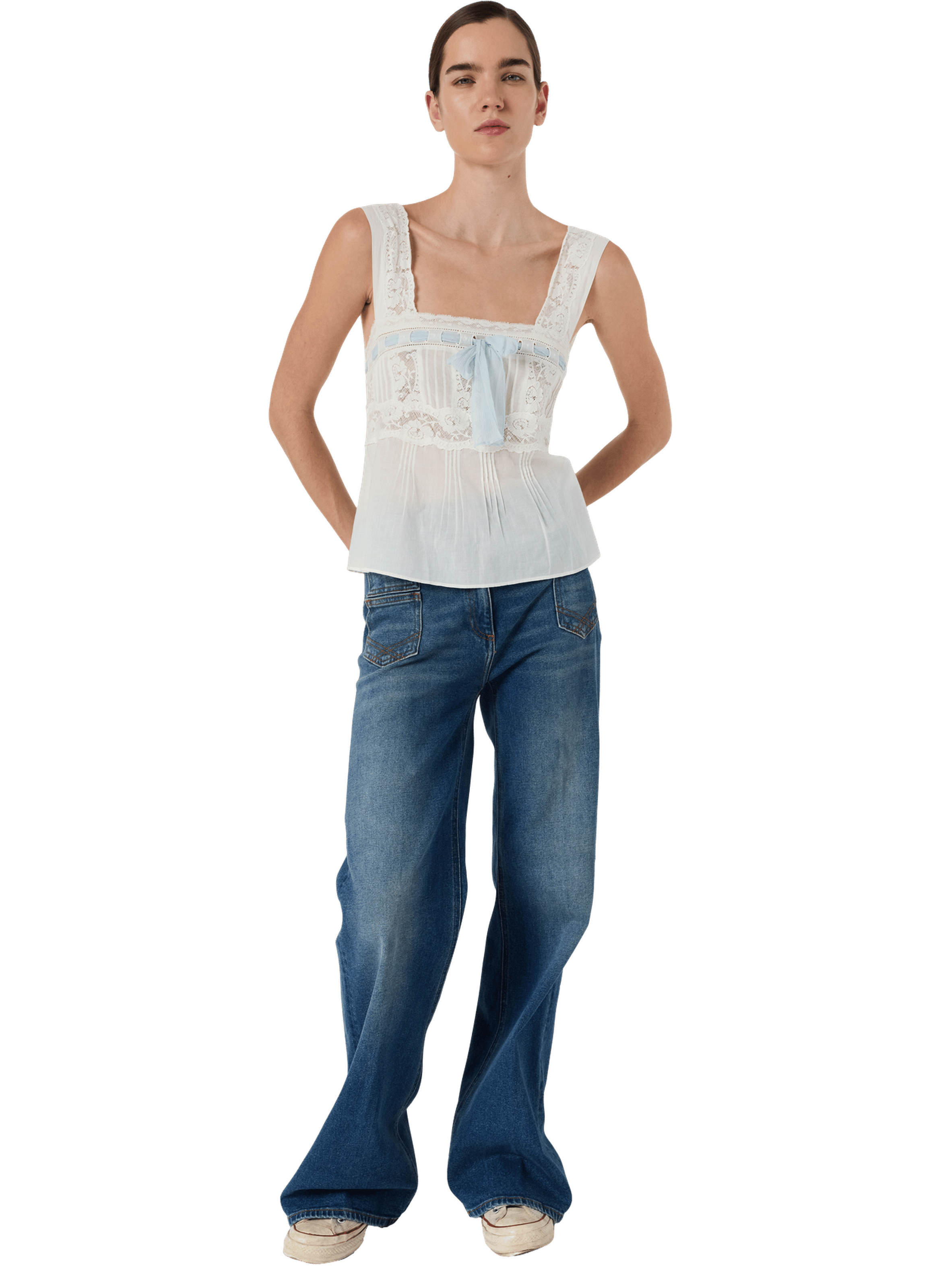 Top en dentelle - CHAINA GERARD DAREL Beige