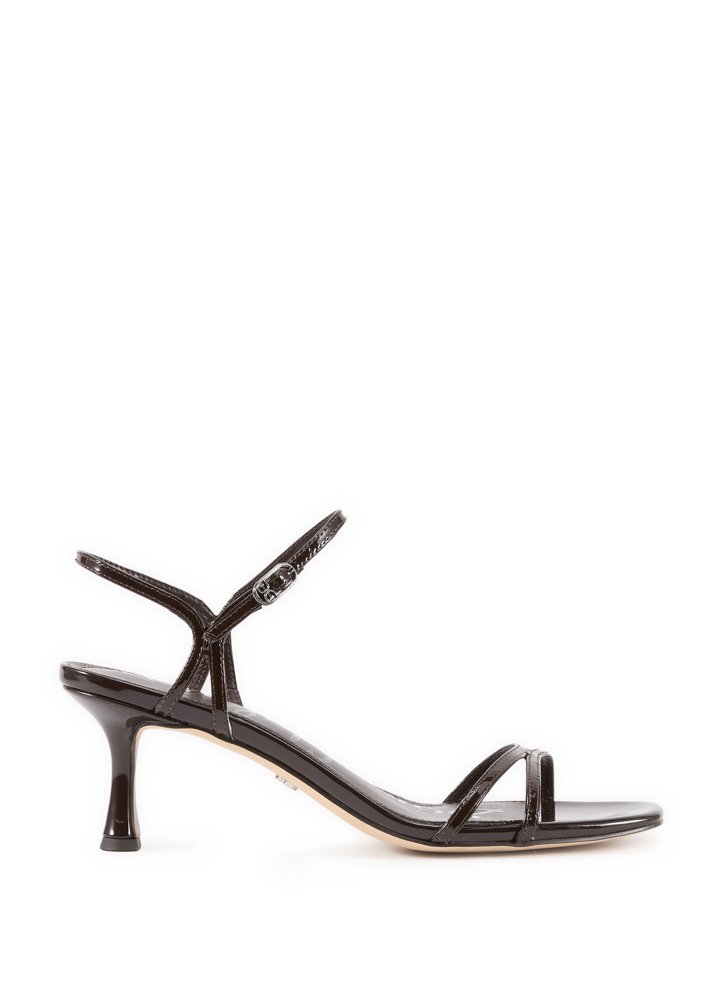 Sandales à talons Presley en cuir de vache SAM EDELMAN Marron