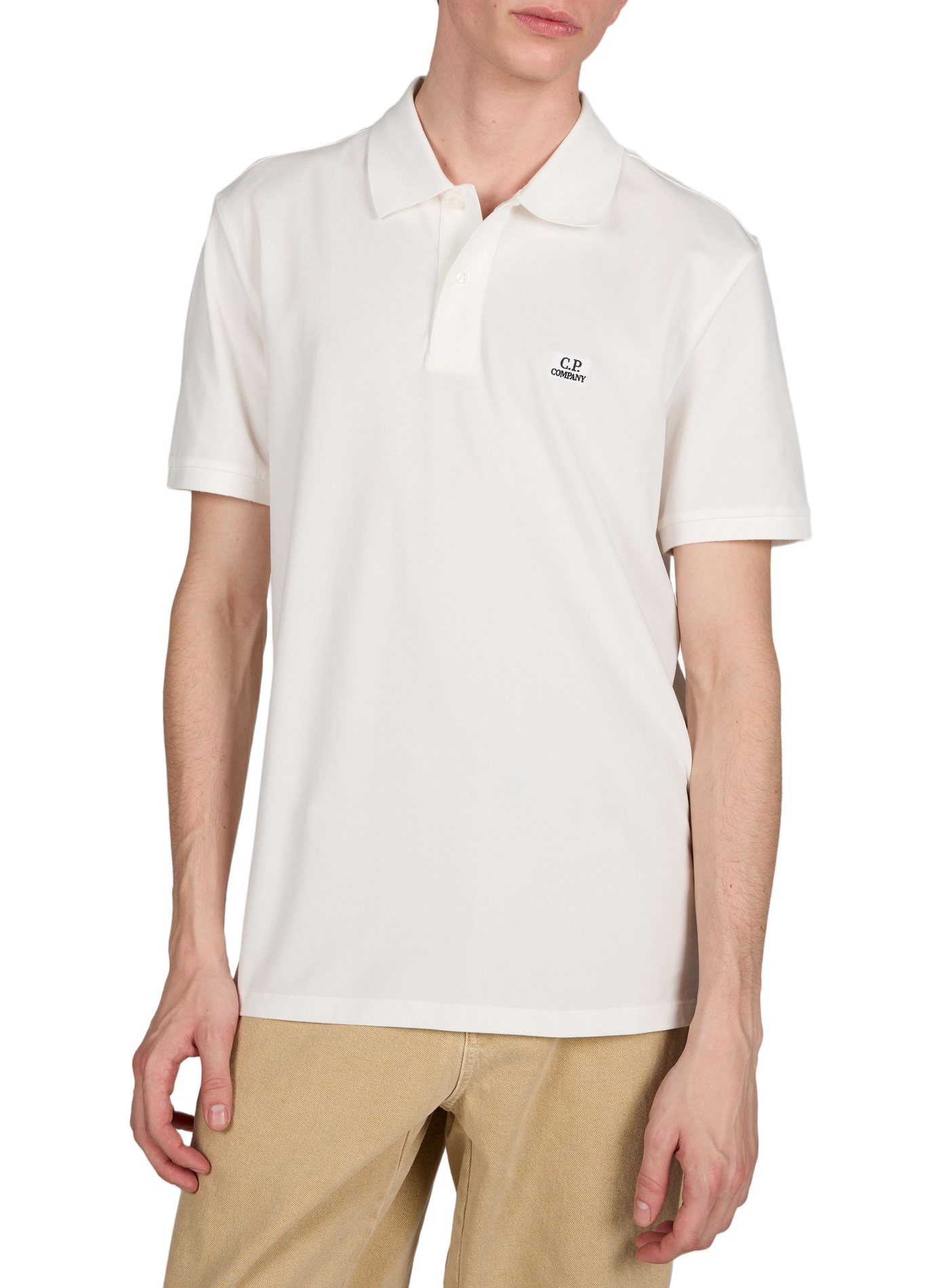  Cotton polo shirt  CP COMPANY White