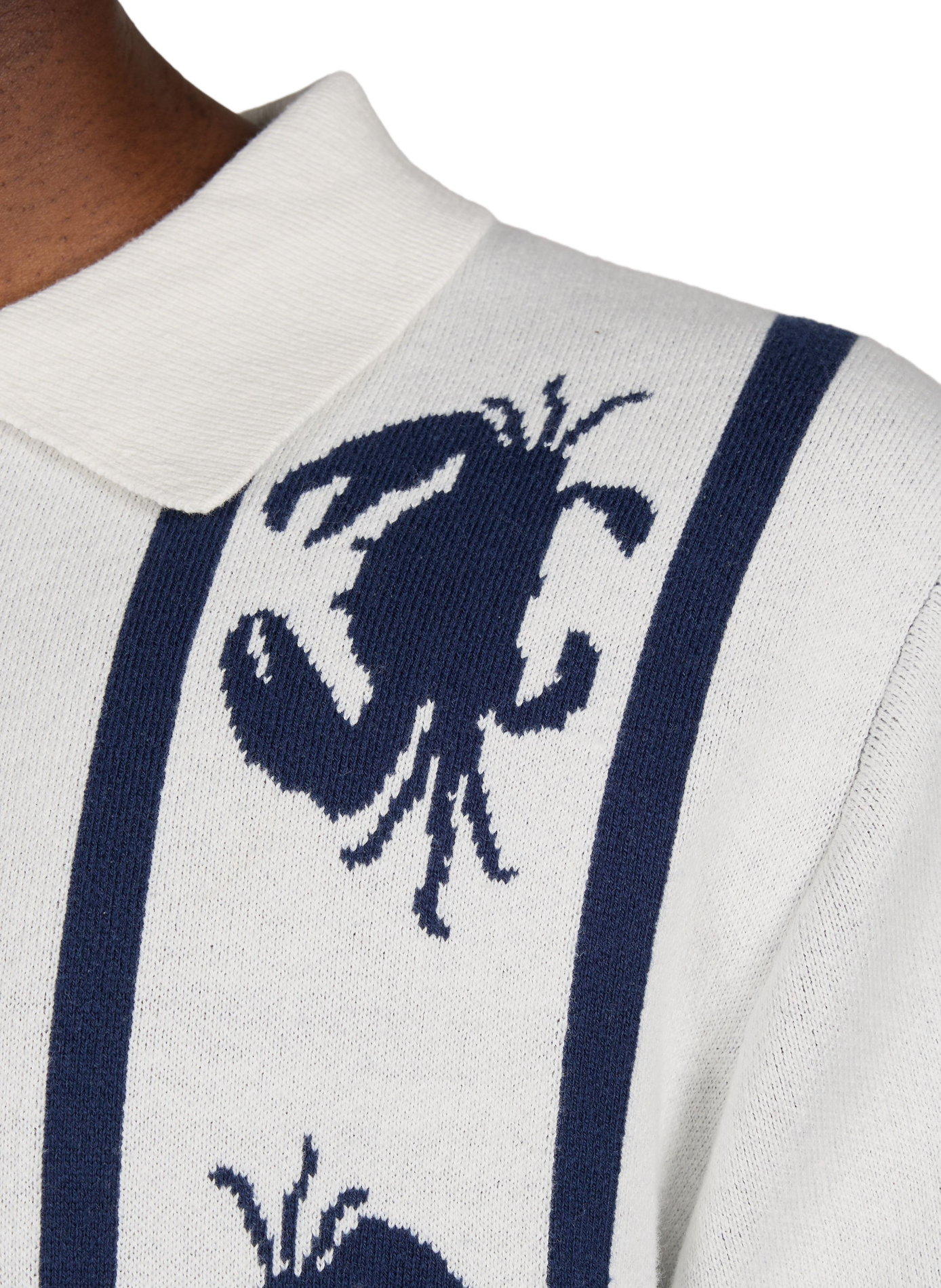 Polo Chapu Crabs à manches courtes en coton MAISON LABICHE Beige