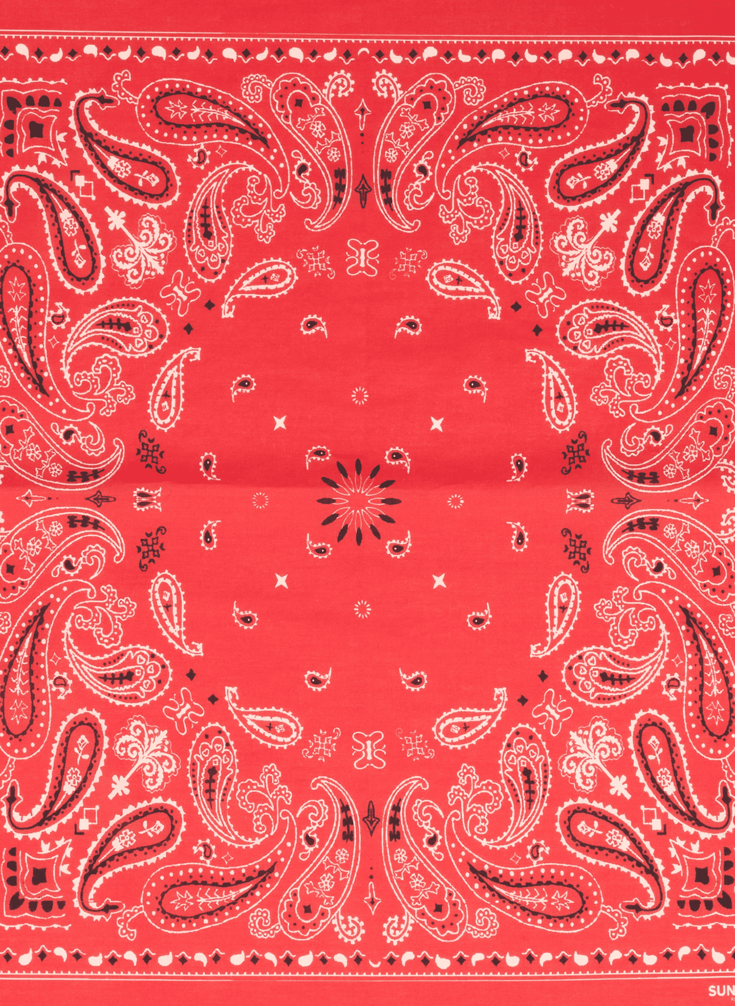 Cotton Alambra scarf SUNCOO Red