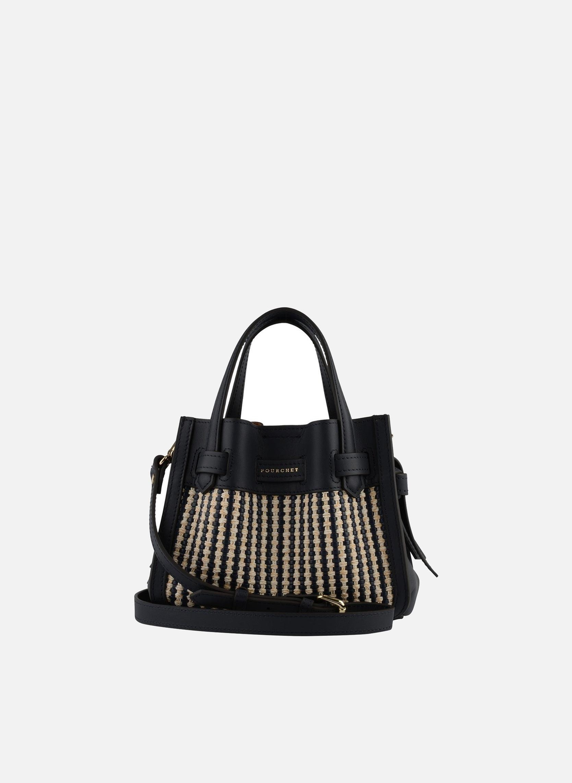 Blossom tressé | sac à main POURCHET Bleu