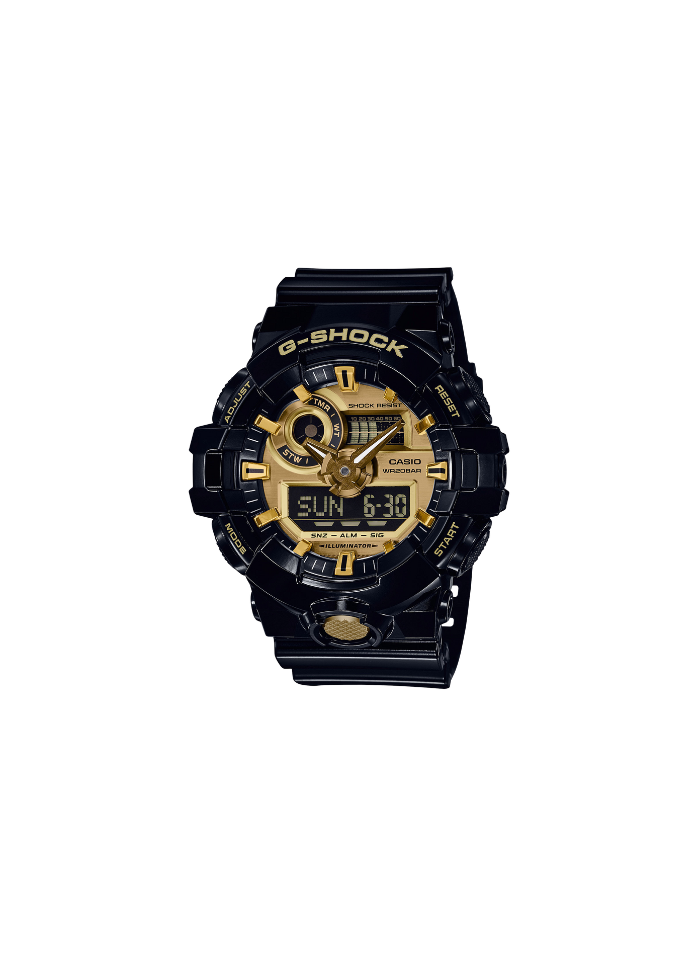 Montre analogique numérique en résine G-SHOCK Noir