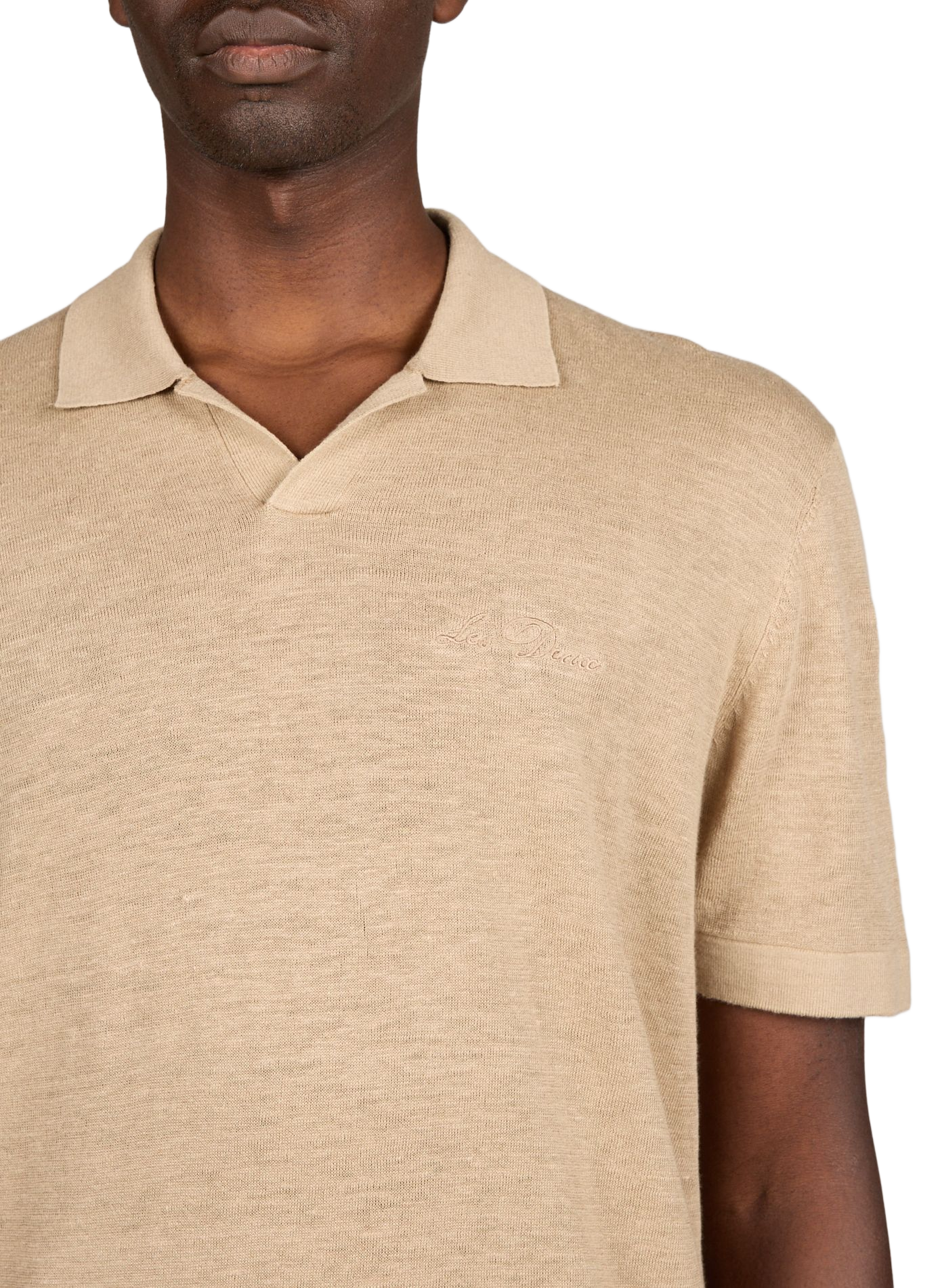 Polo à logo en coton  LES DEUX Beige