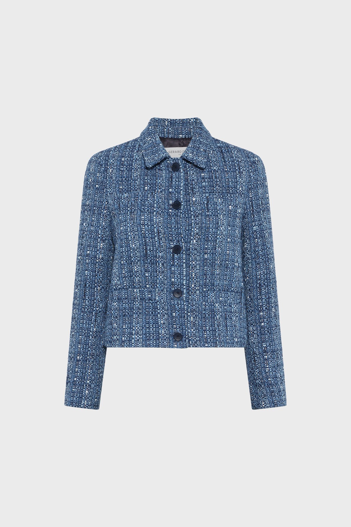 Veste en tweed à lurex - tahlia Bleu