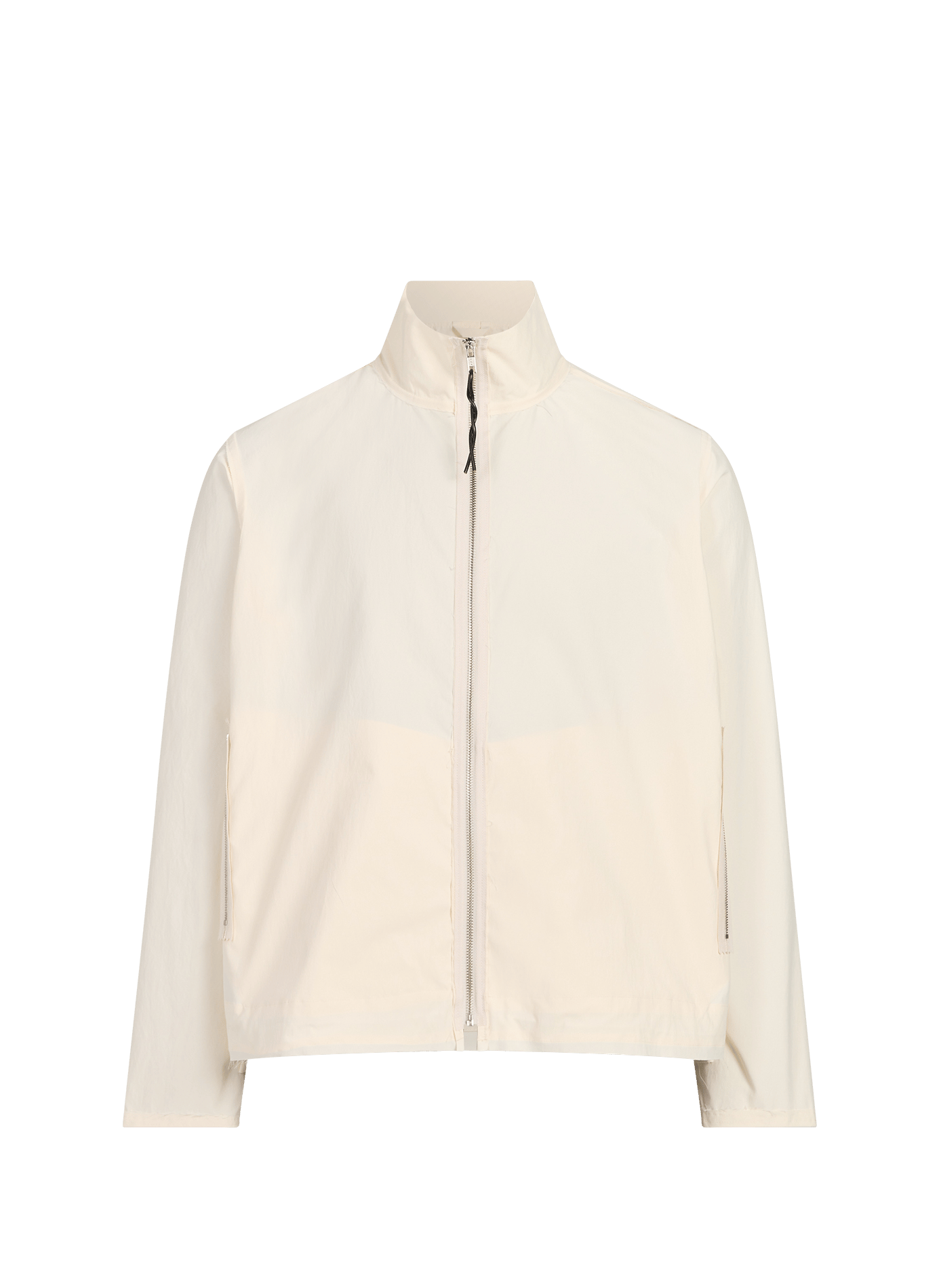 Veste col zip bords effilochés CAMIEL FORTGENS Beige