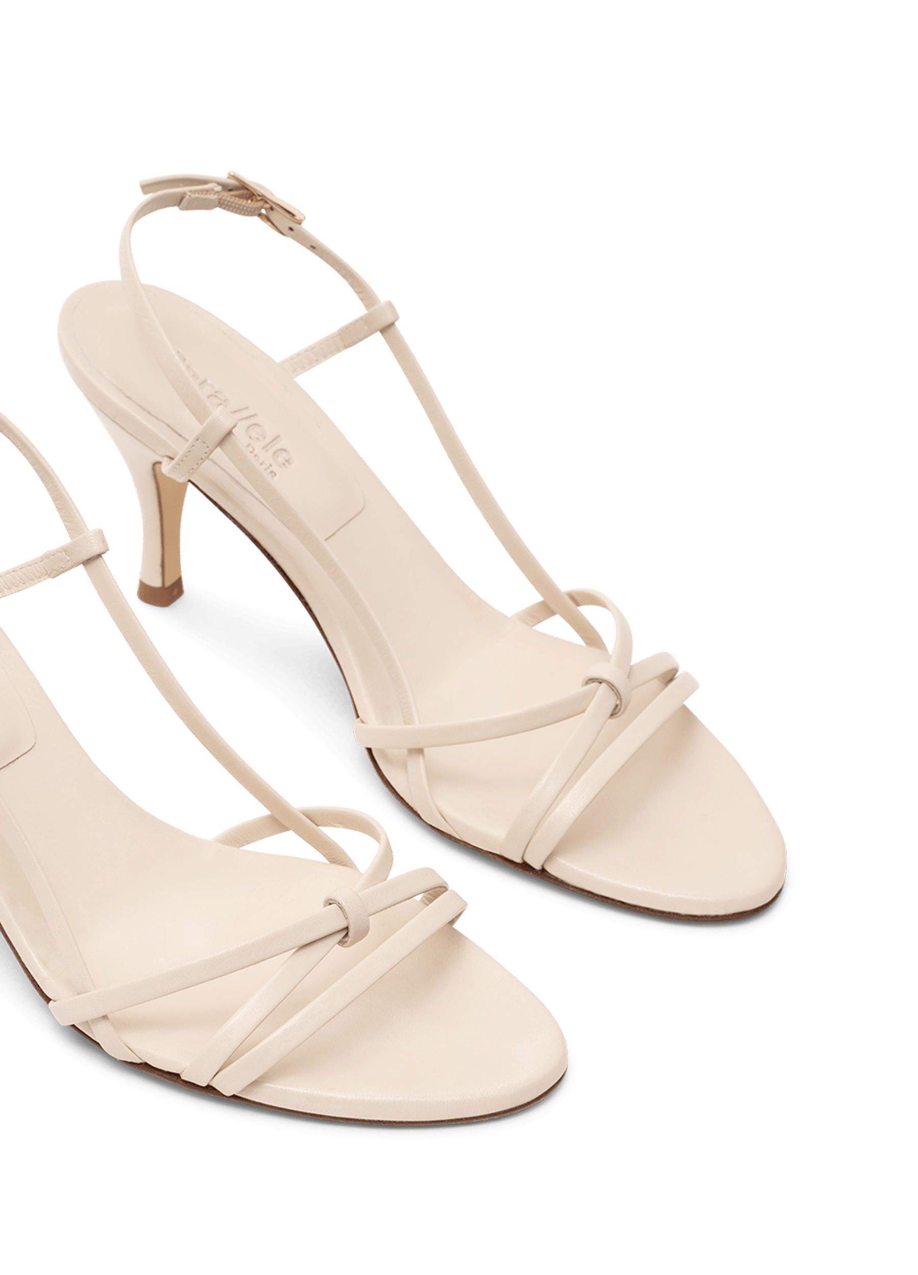 Sandales lina en nappa PARALLELE Blanc