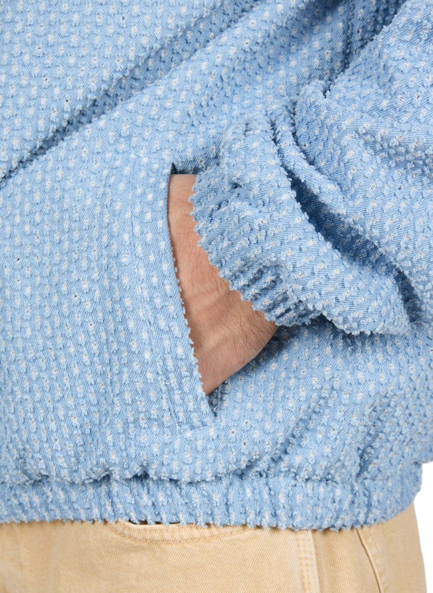 High-neck cotton jacket PAS UNE MARQUE Blue