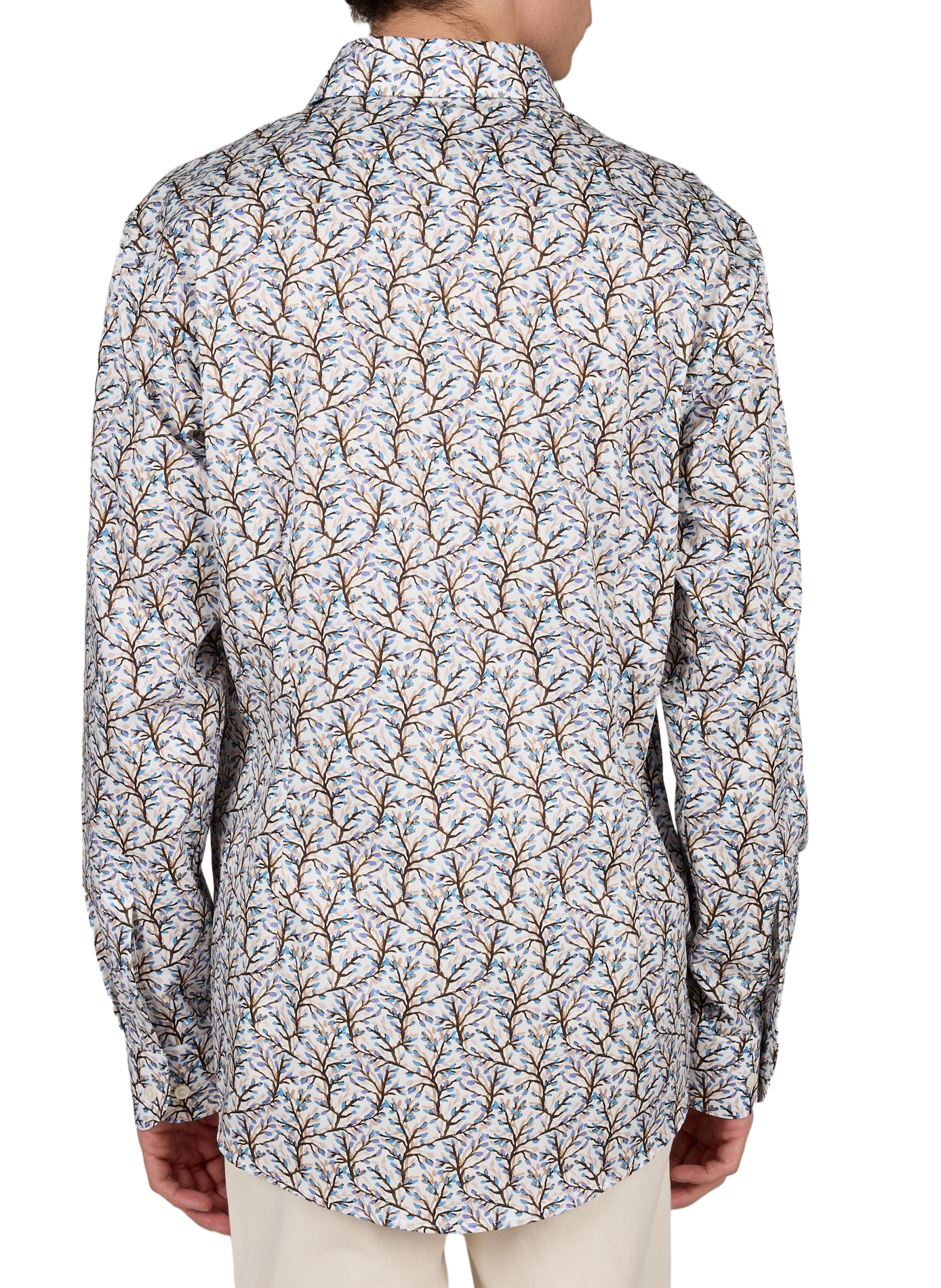 Chemise imprimée en coton | Marron ETON Homme