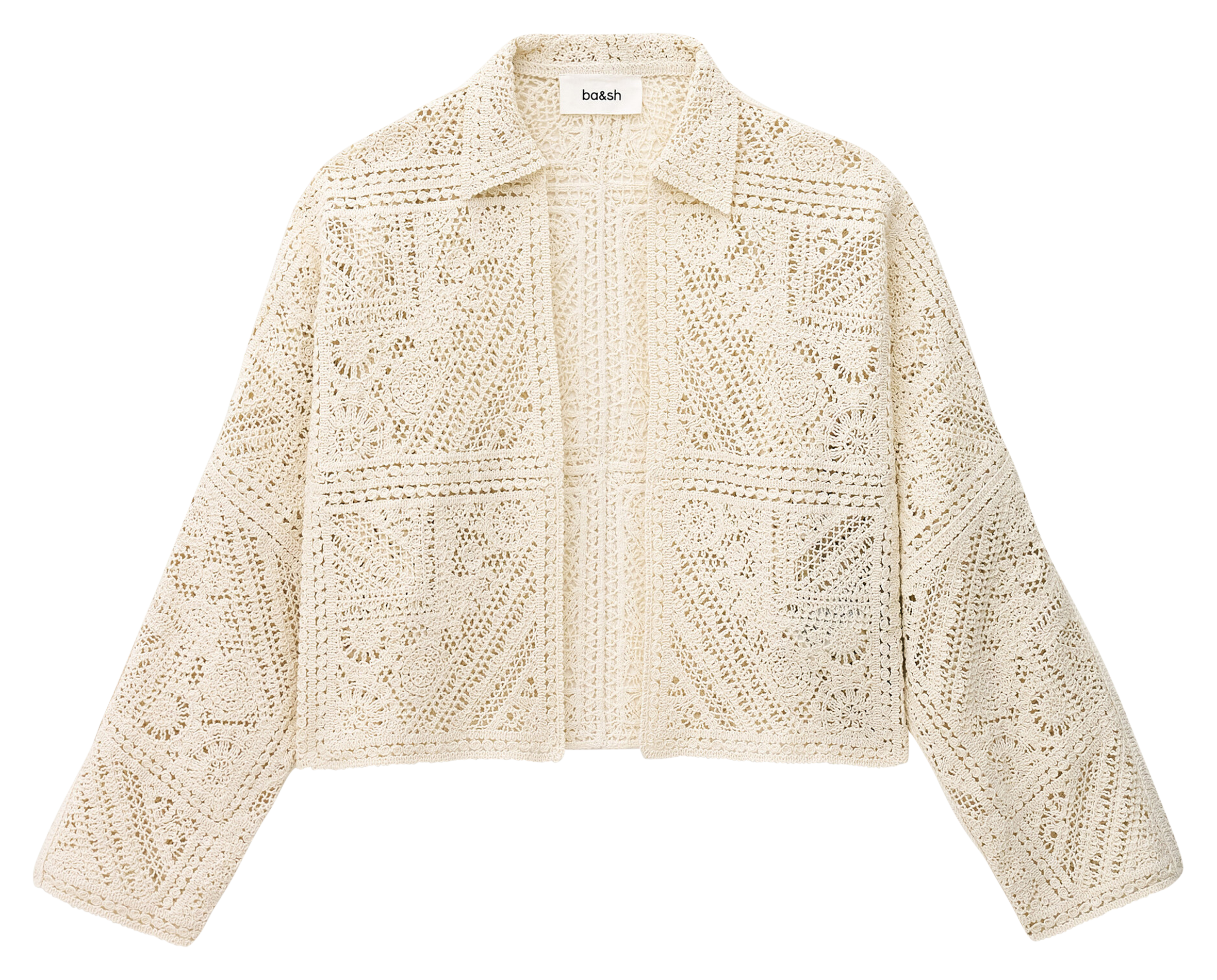 Veste courte en crochet fany BA&SH Beige
