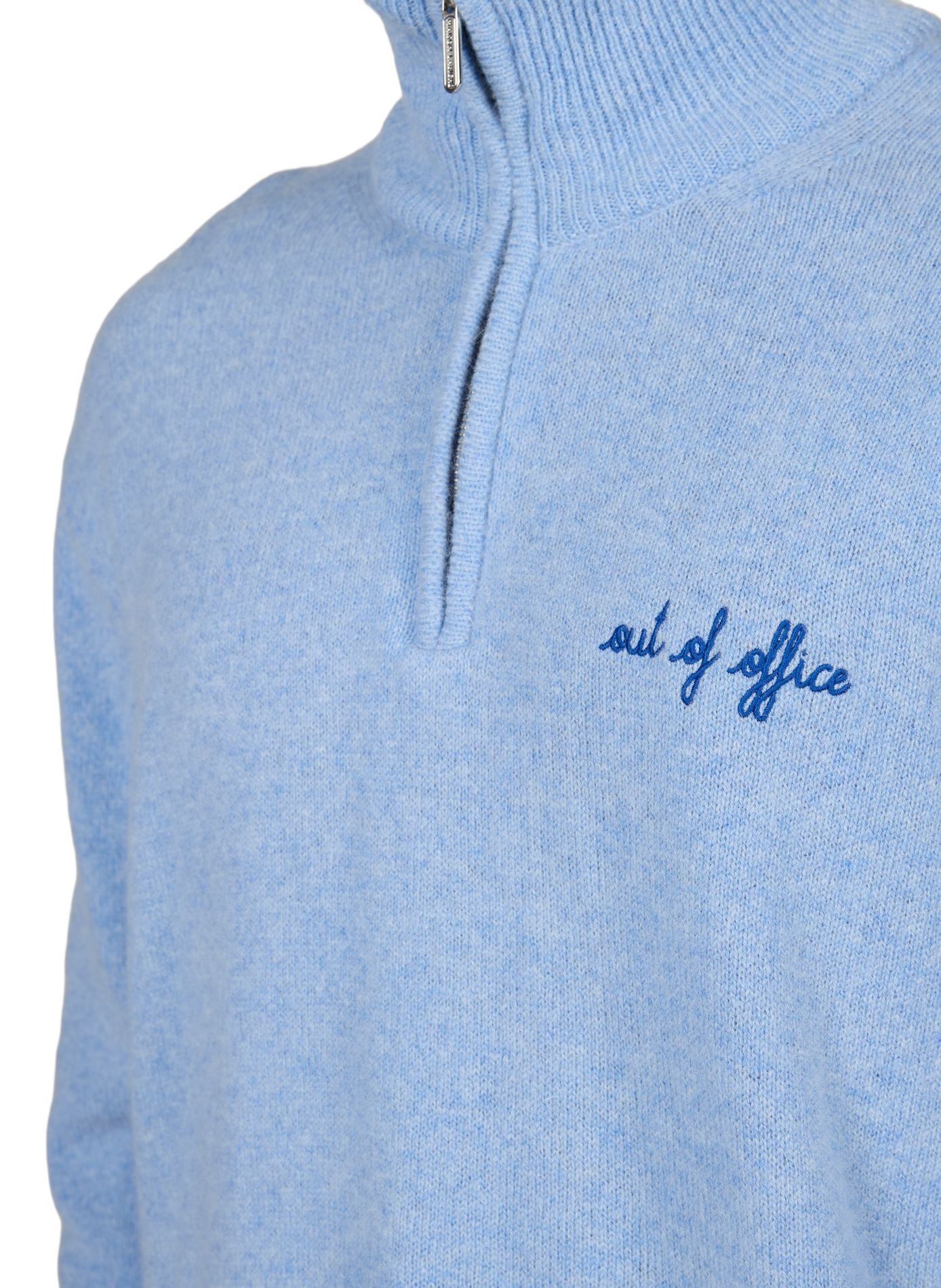 Gerader Wollpullover mit Stehkragen MAISON LABICHE Blau