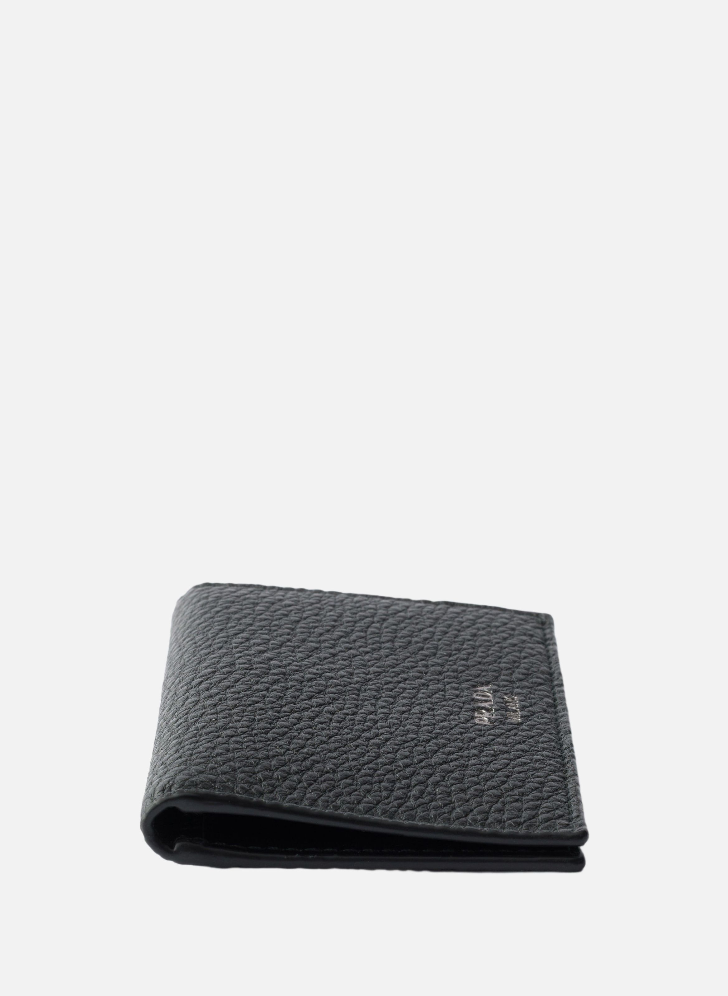 Porte-cartes en cuir PRADA Noir