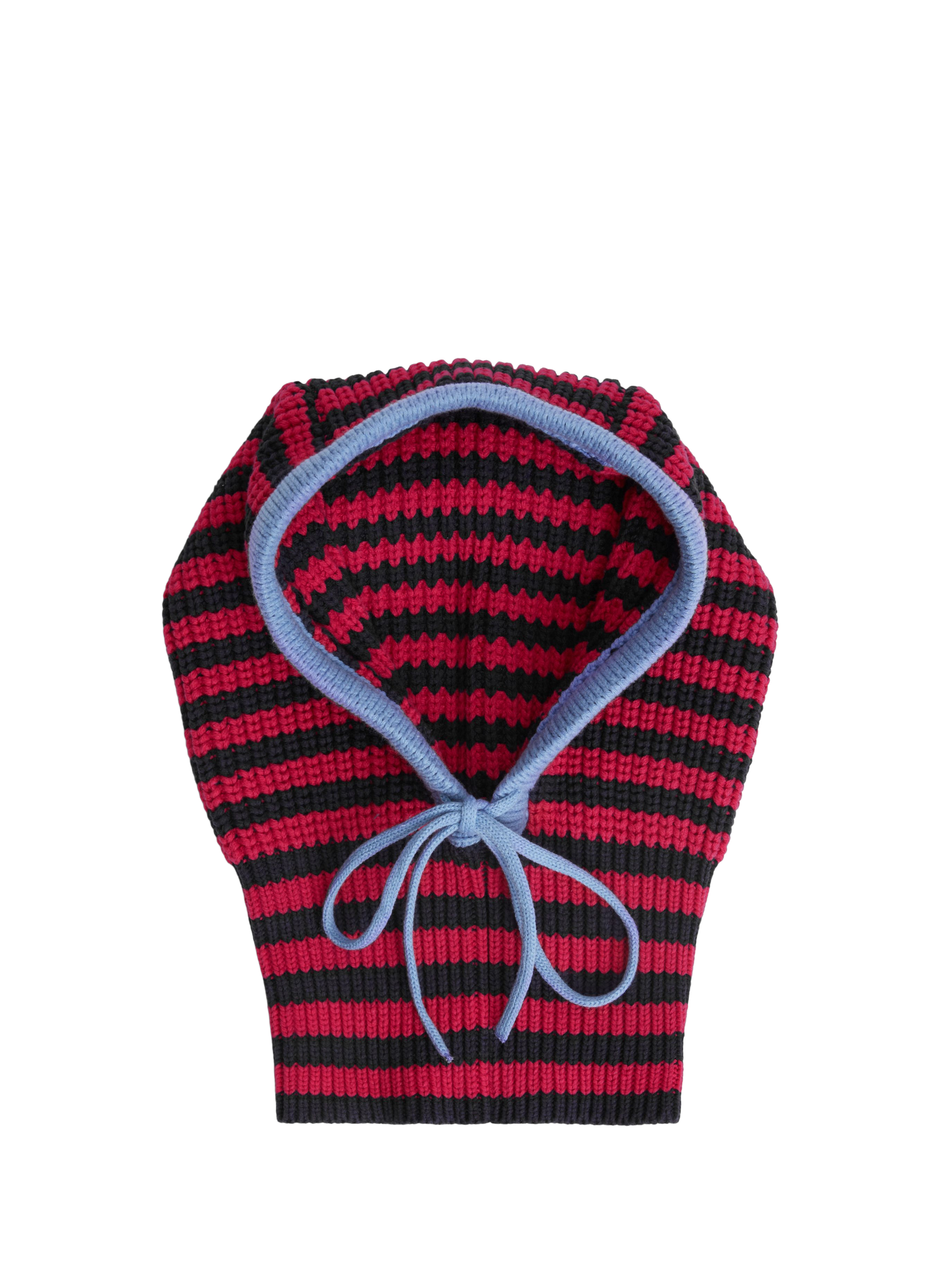 Striped cotton-blend balaclava TOMMY HILFIGER Pink