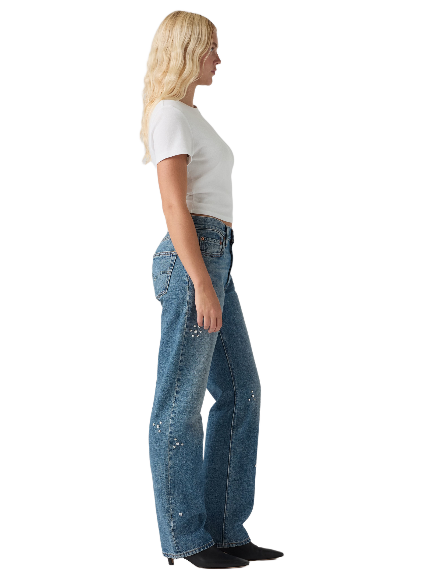 Straight-cut cotton jeans LEVI'S Blue