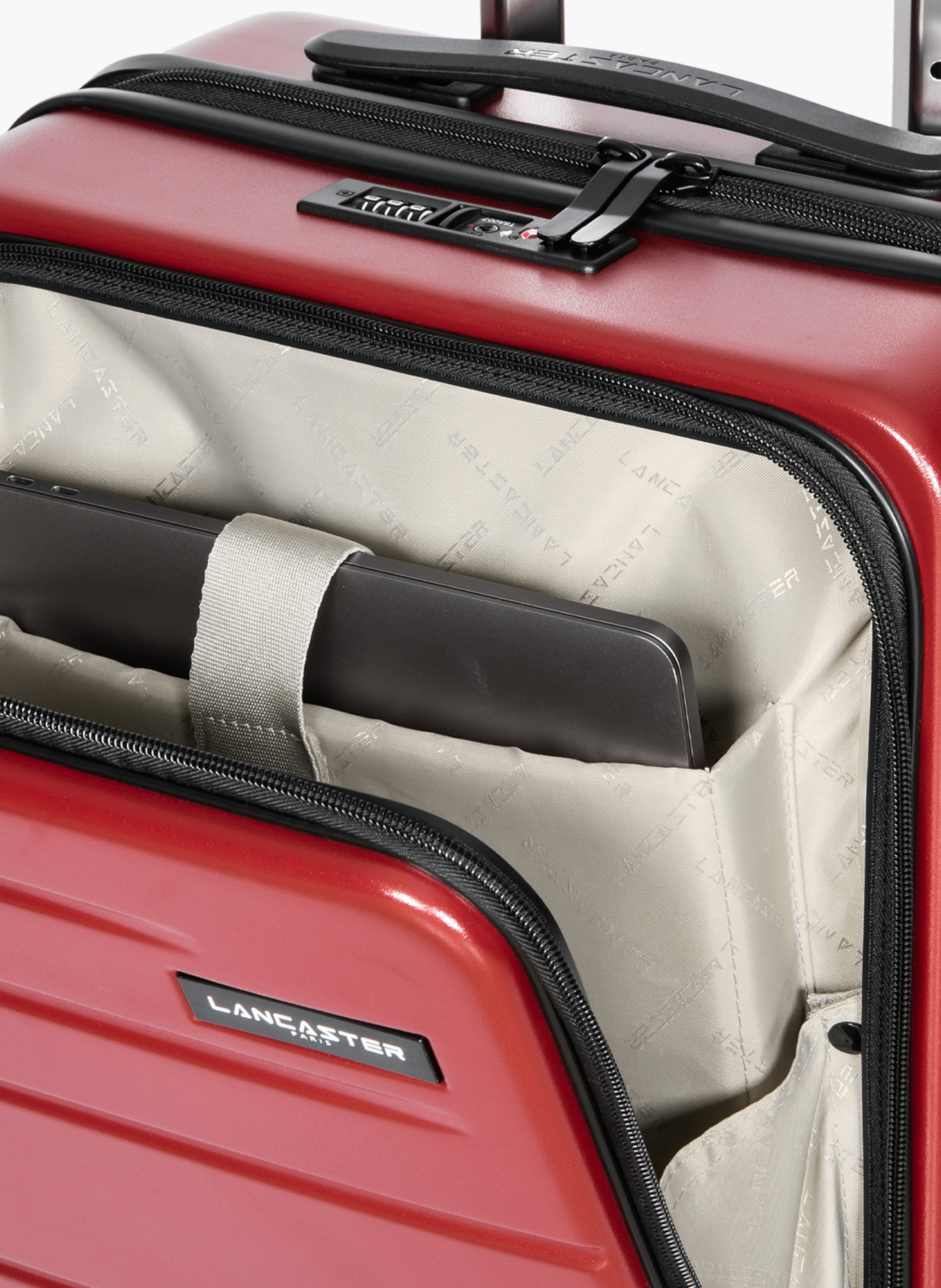 Valise cdg cabine s - bagages LANCASTER Rouge