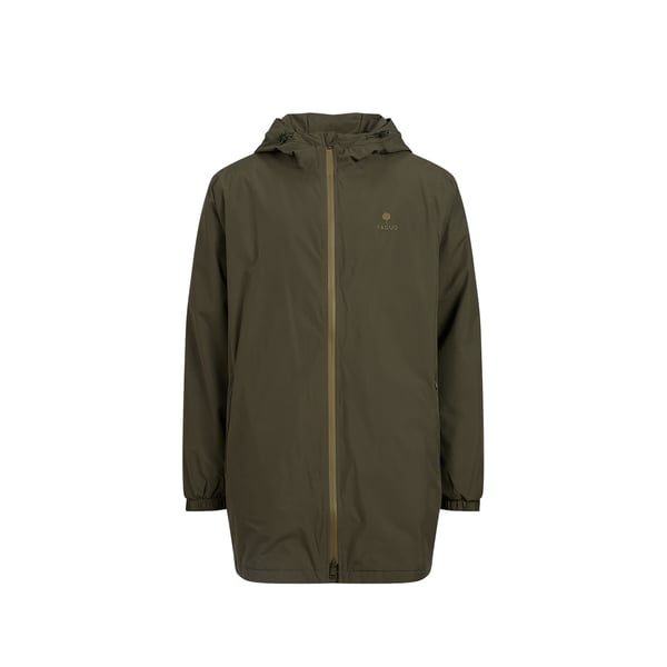 Parka droite mi-longue à capuche Parka droite mi-longue à capuche