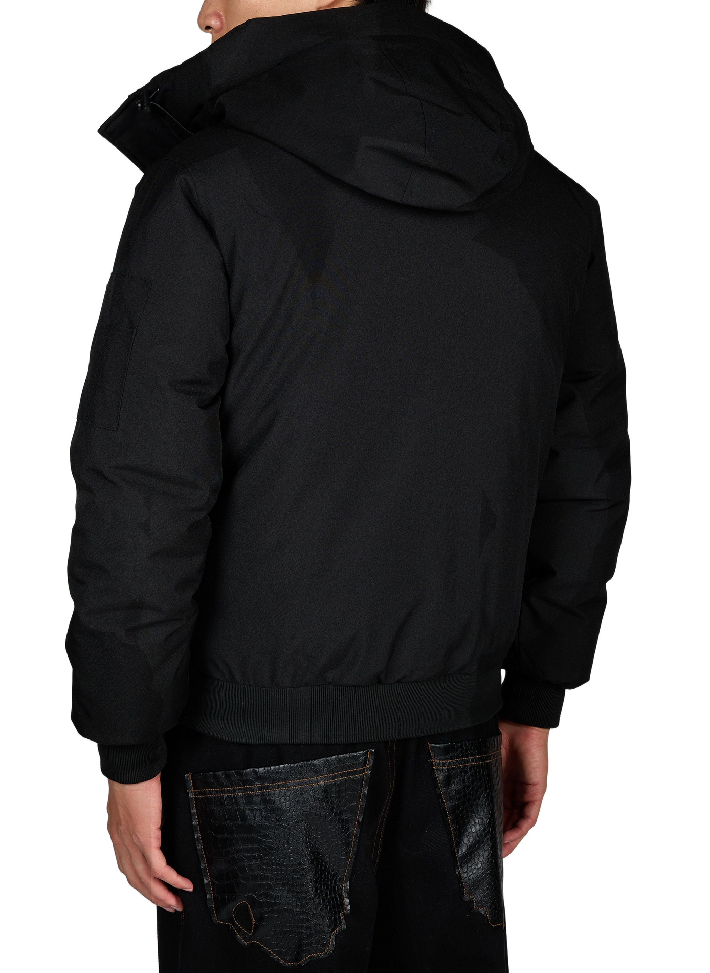 Doudoune oversize à capuche SCHOTT Noir