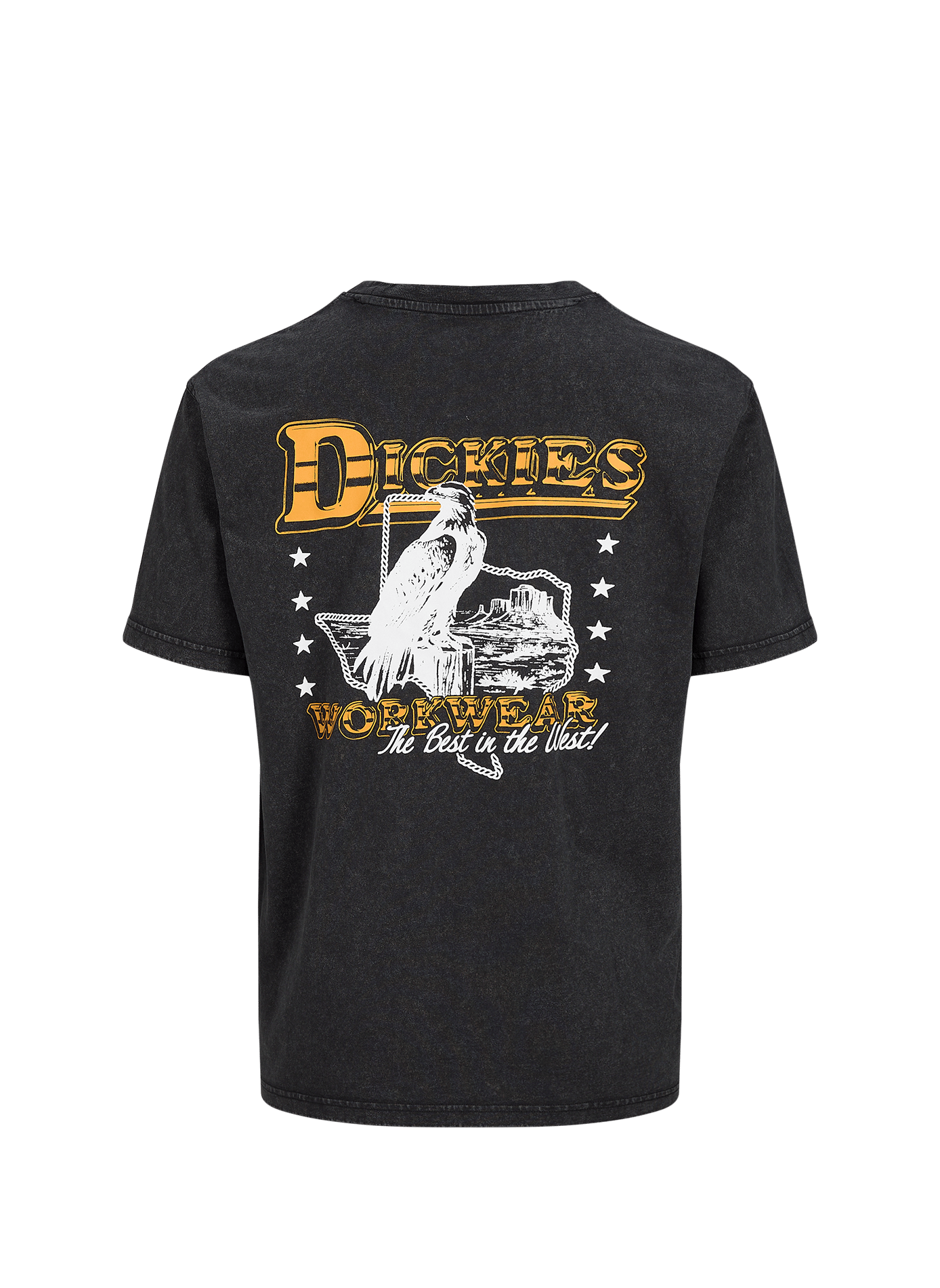 Bedrucktes Baumwoll-T-Shirt DICKIES Schwarz
