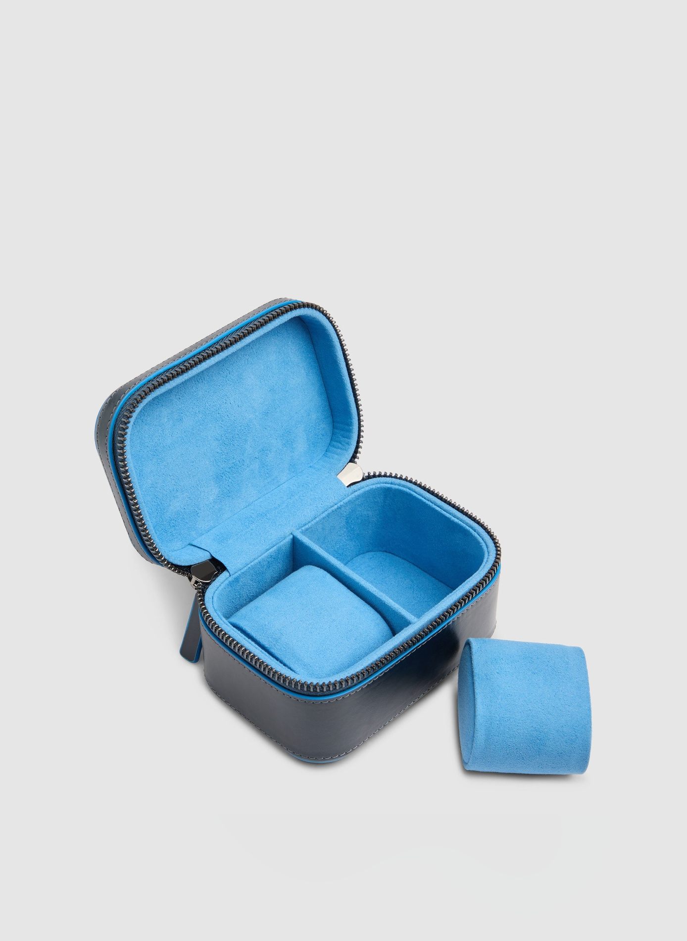 Étui à montres de voyage en cuir | Bleu PIQUADRO Homme