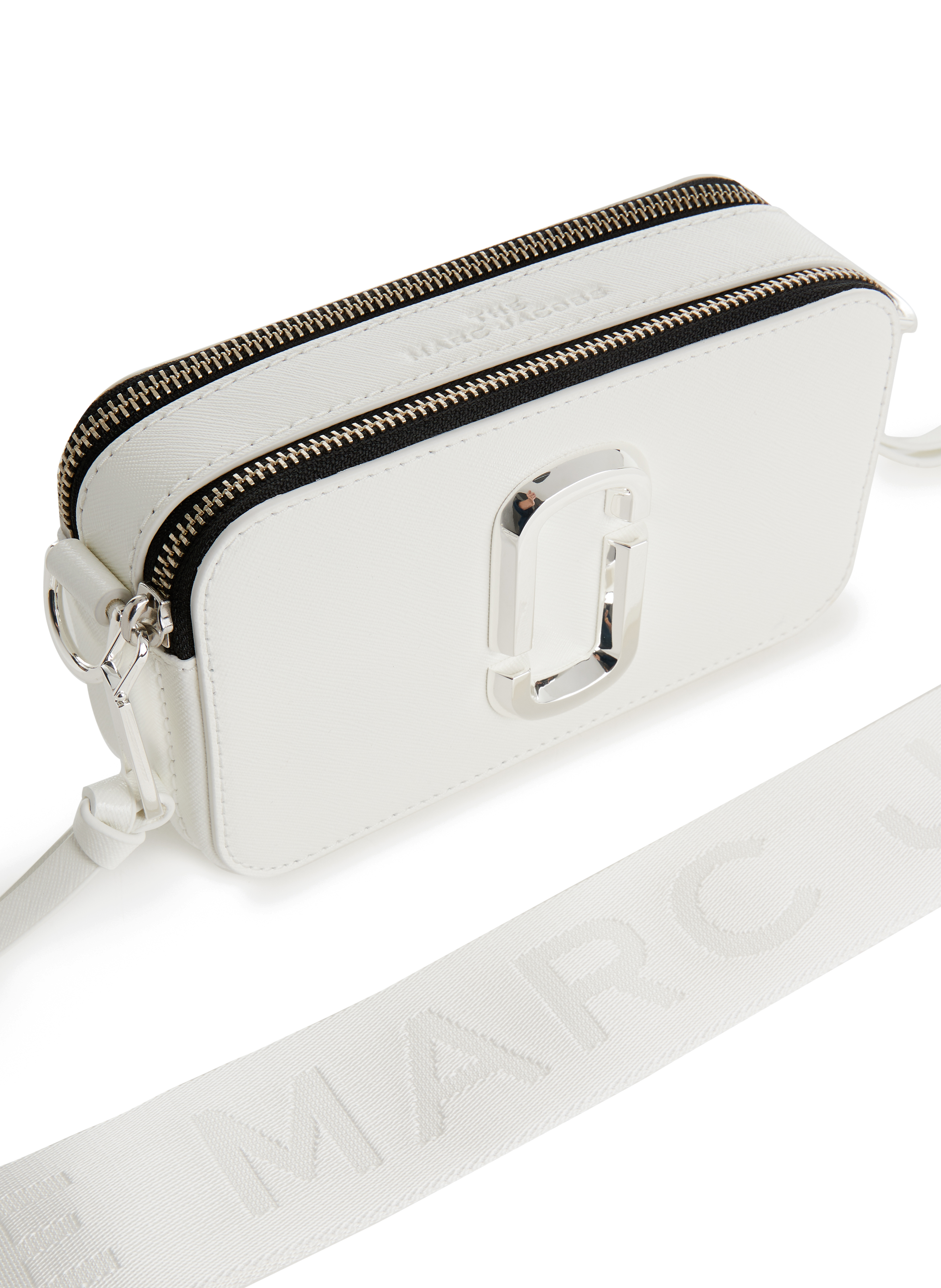 Sac The Snapshot en cuir MARC JACOBS Blanc