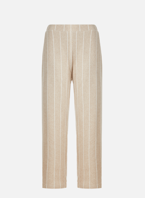 Striped cotton pants BeigeMUS & BOMBON 