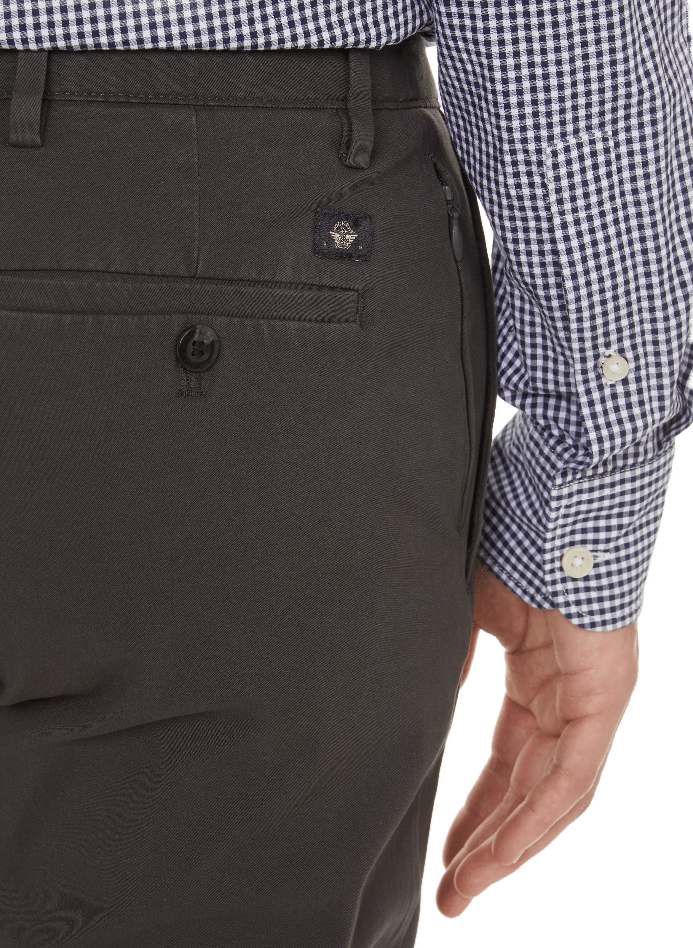 Slim-fit cotton chinos DOCKERS Grey