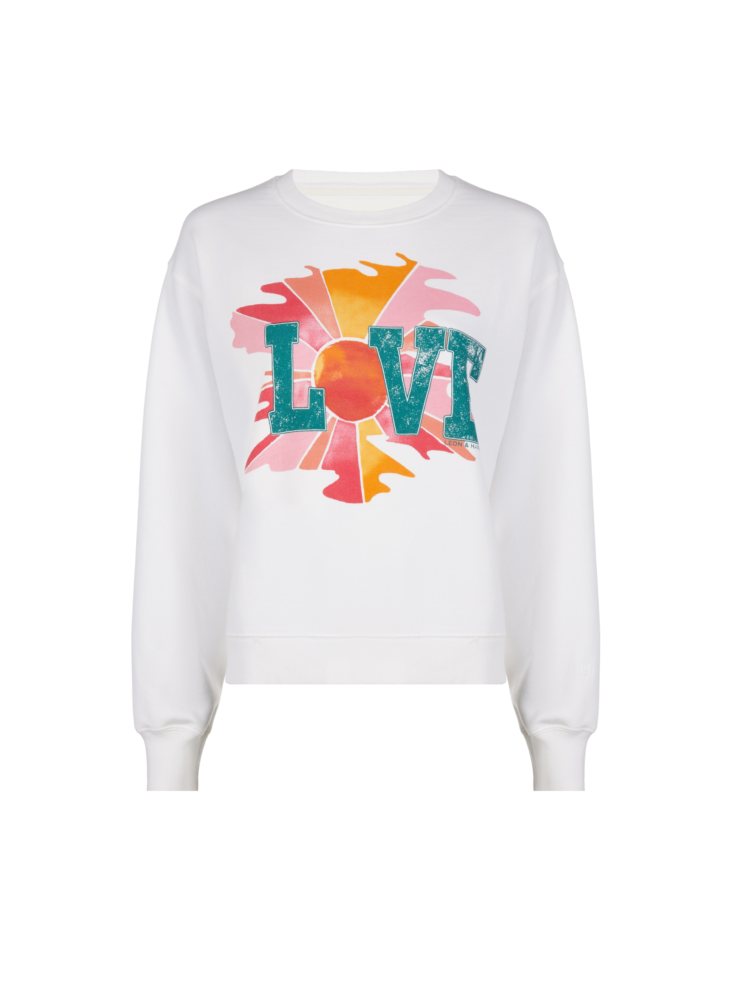 LEON & HARPER Sweat à motif Blanc