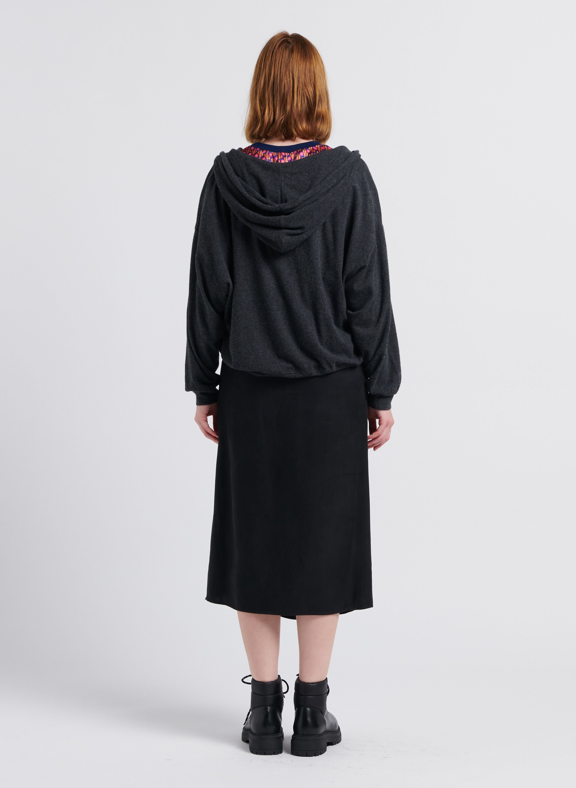 Sweat à capuche en coton mélangé ypawood AMERICAN VINTAGE Noir