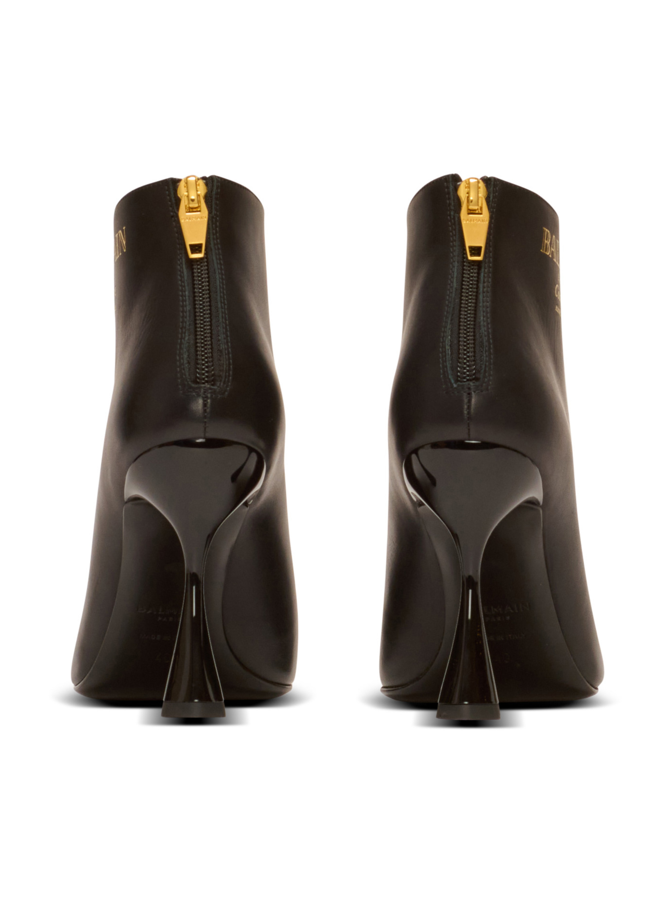 Bottines eden en cuir de veau BALMAIN Noir