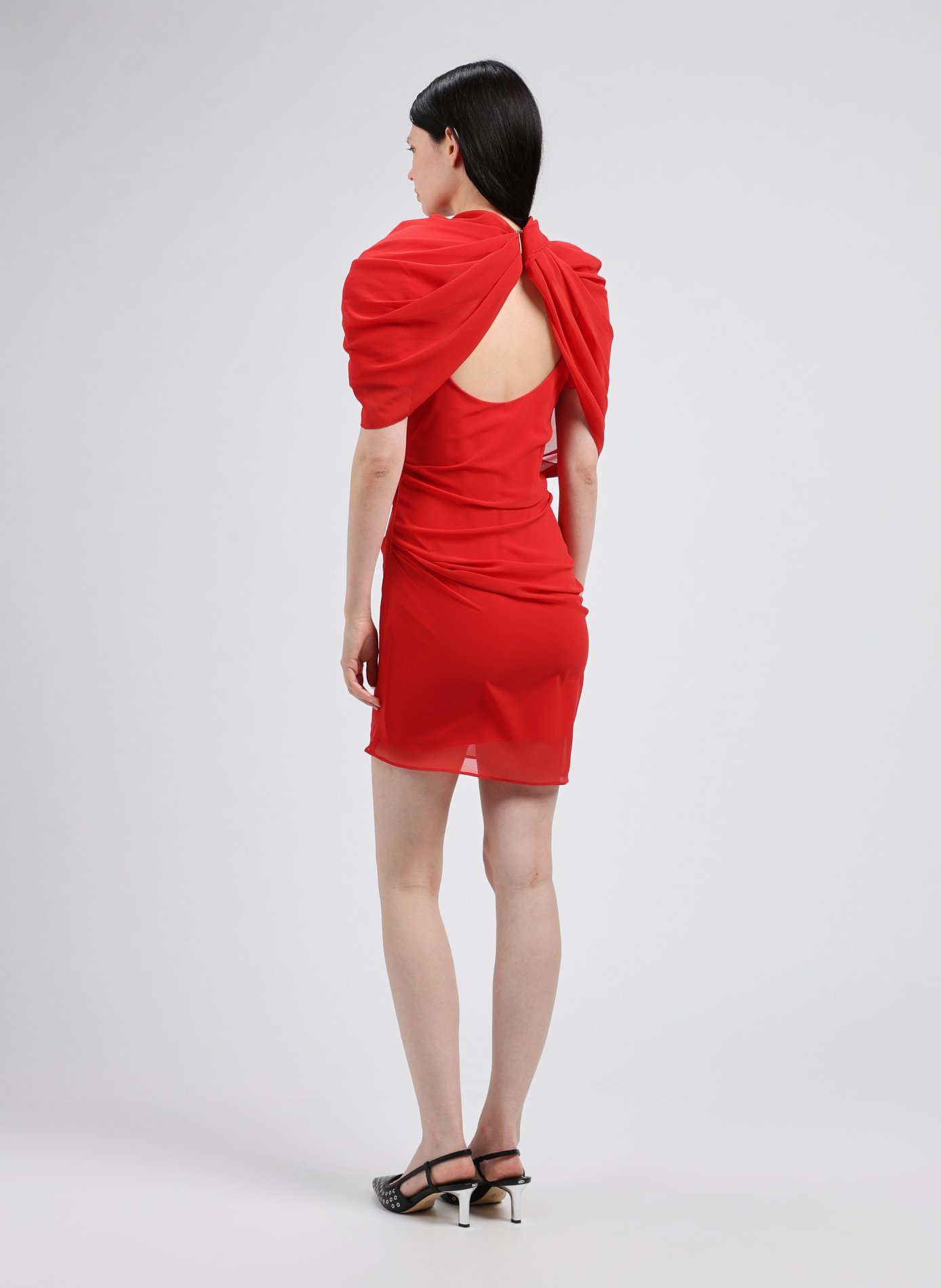 La robe Castagna courte JACQUEMUS Rouge