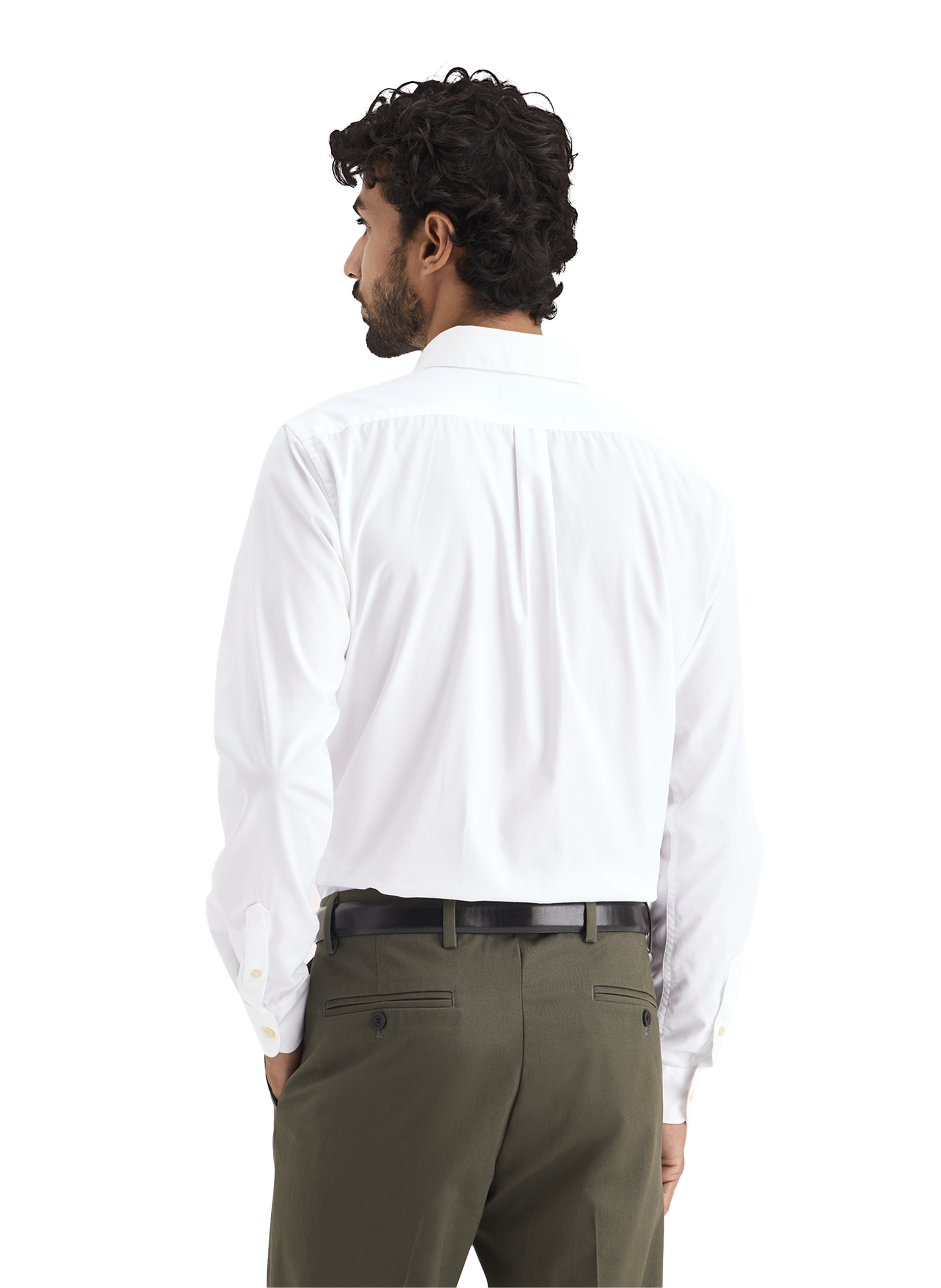 Chemise rayée en coton DOCKERS Blanc