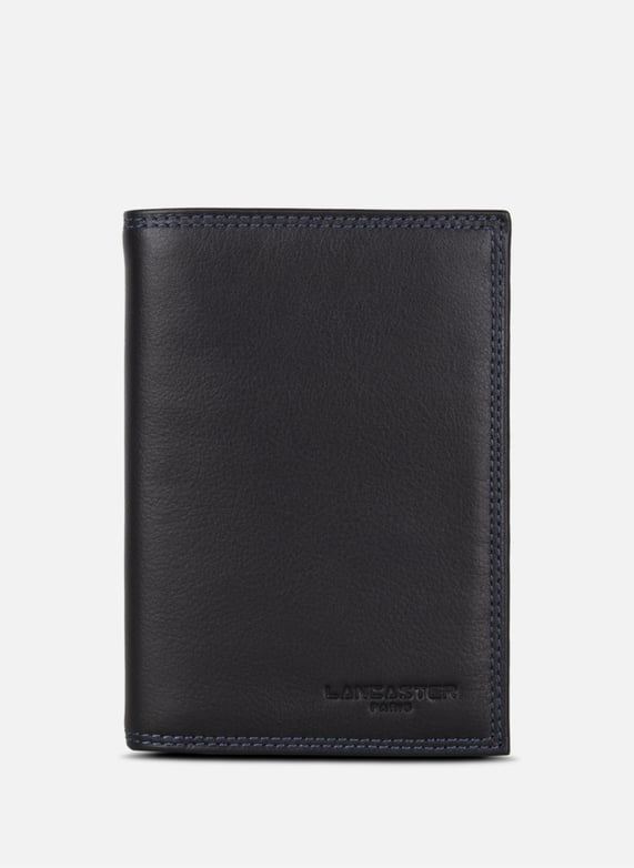 Grand portefeuille - soft vintage homme | Noir by LANCASTER Grand portefeuille - soft vintage homme Noir