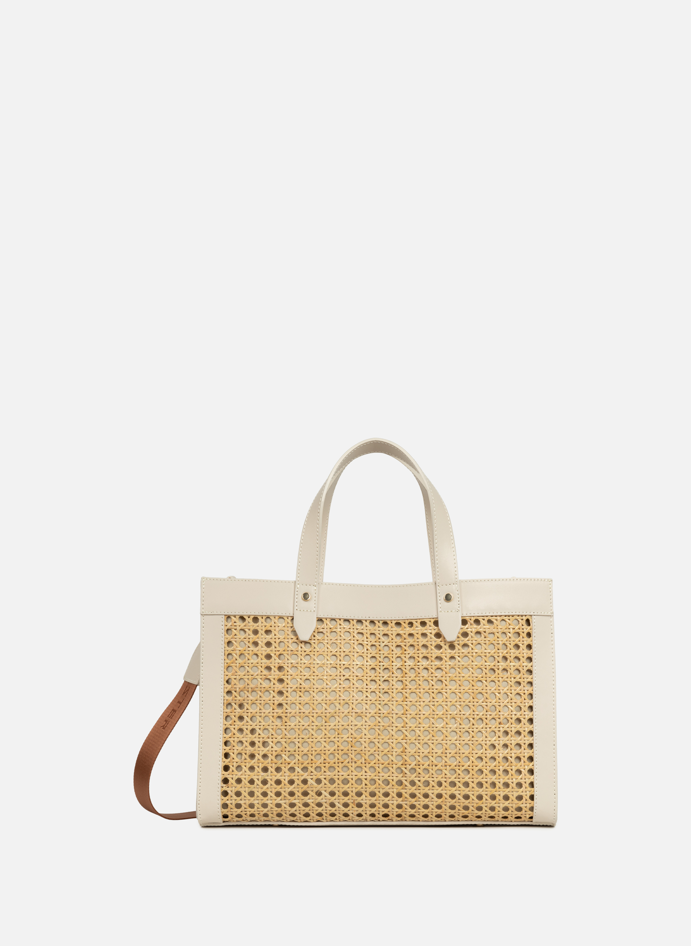 M tote bag - Cannage Rotin LANCASTER Beige