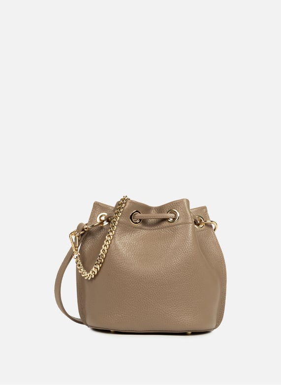 Petit sac bourse - alba double | Marron by LANCASTER Petit sac bourse - alba double Marron