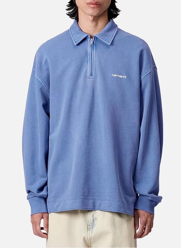 Pull ample en coton piqué Bleu by CARHARTT WIP CARHARTT WIP Pull ample en coton piqué Bleu