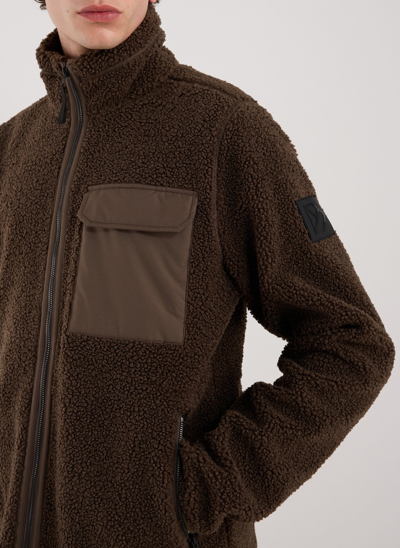 Zip-up fleece jacket DIDRIKSONS Brown